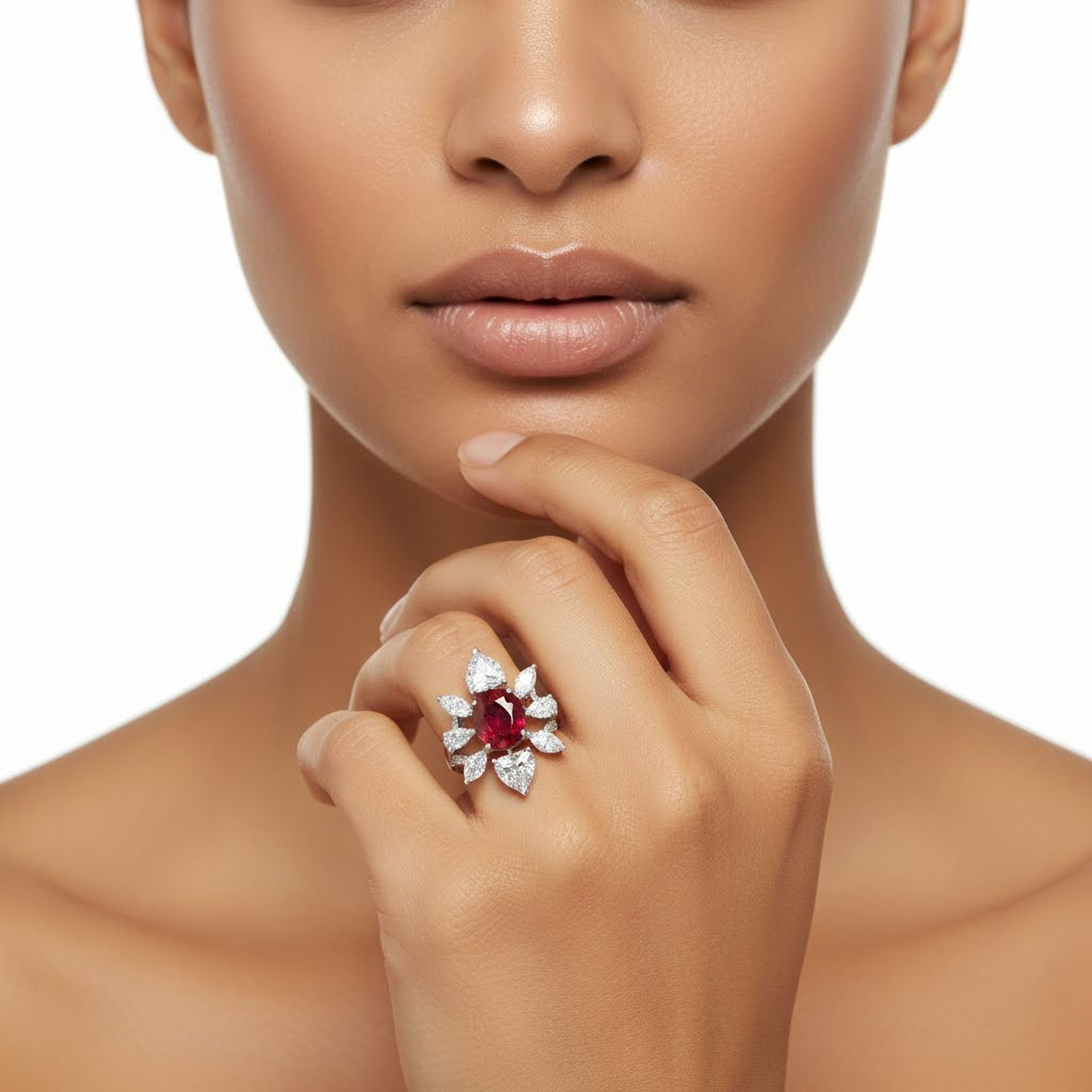 5ct Oval Ruby Ring
