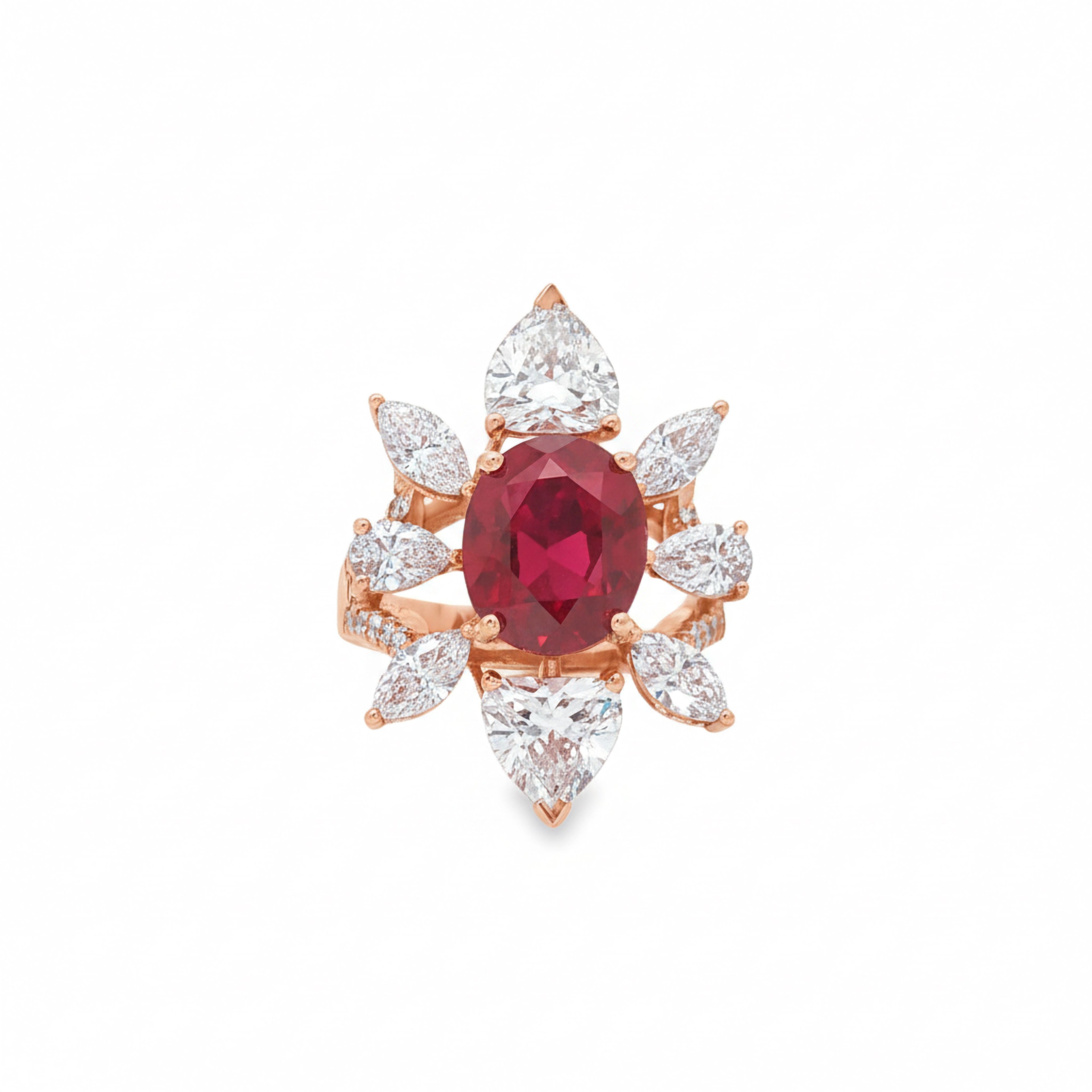5ct Oval Ruby Ring