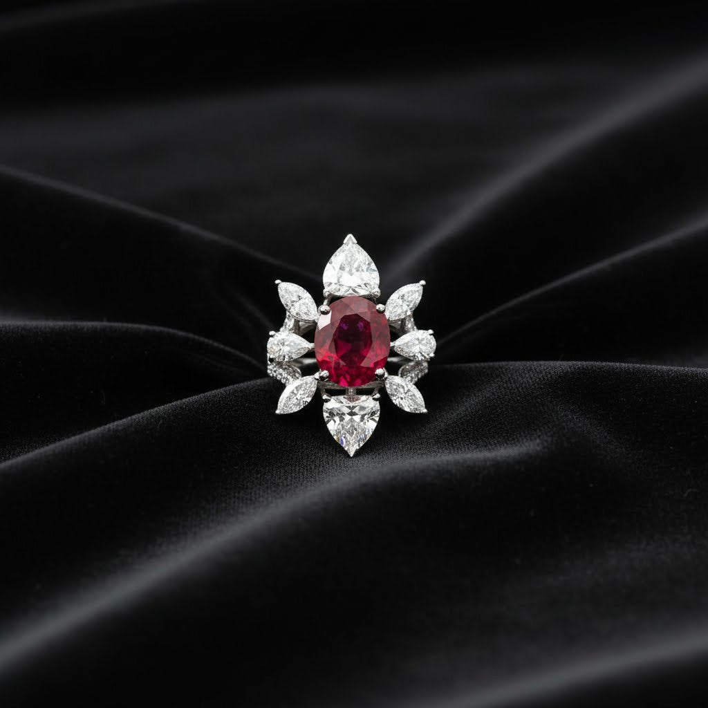 5ct Oval Ruby Ring