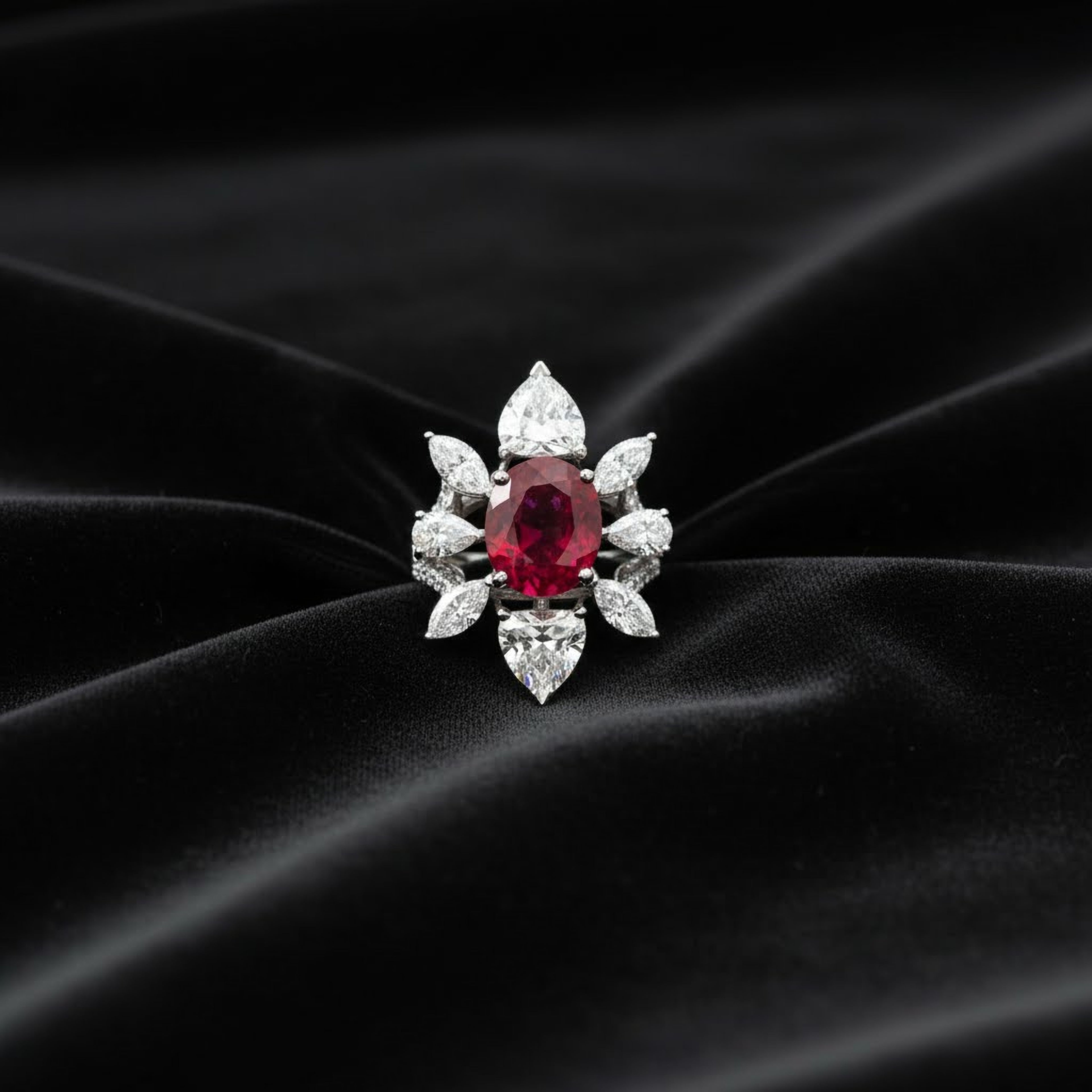 5ct Oval Ruby Ring