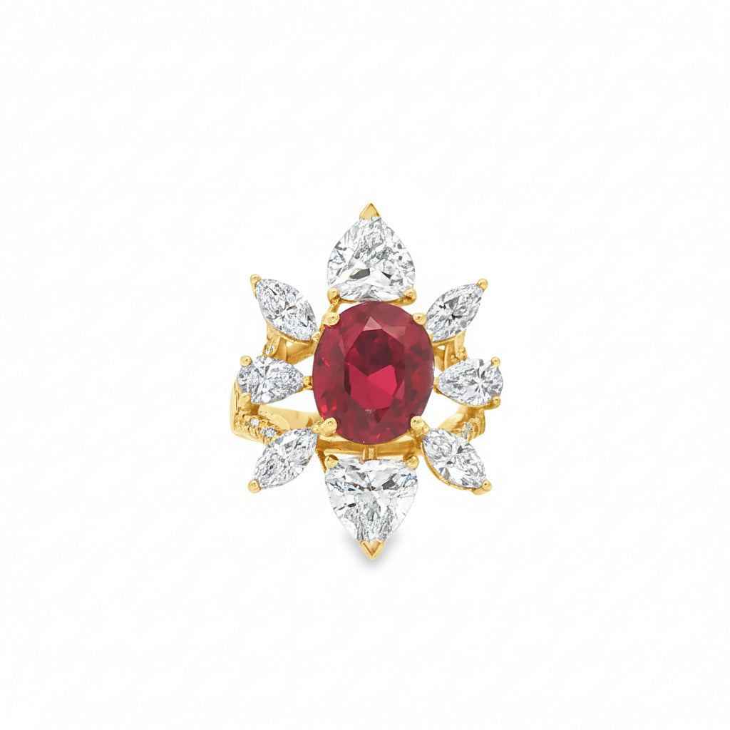 5ct Oval Ruby Ring