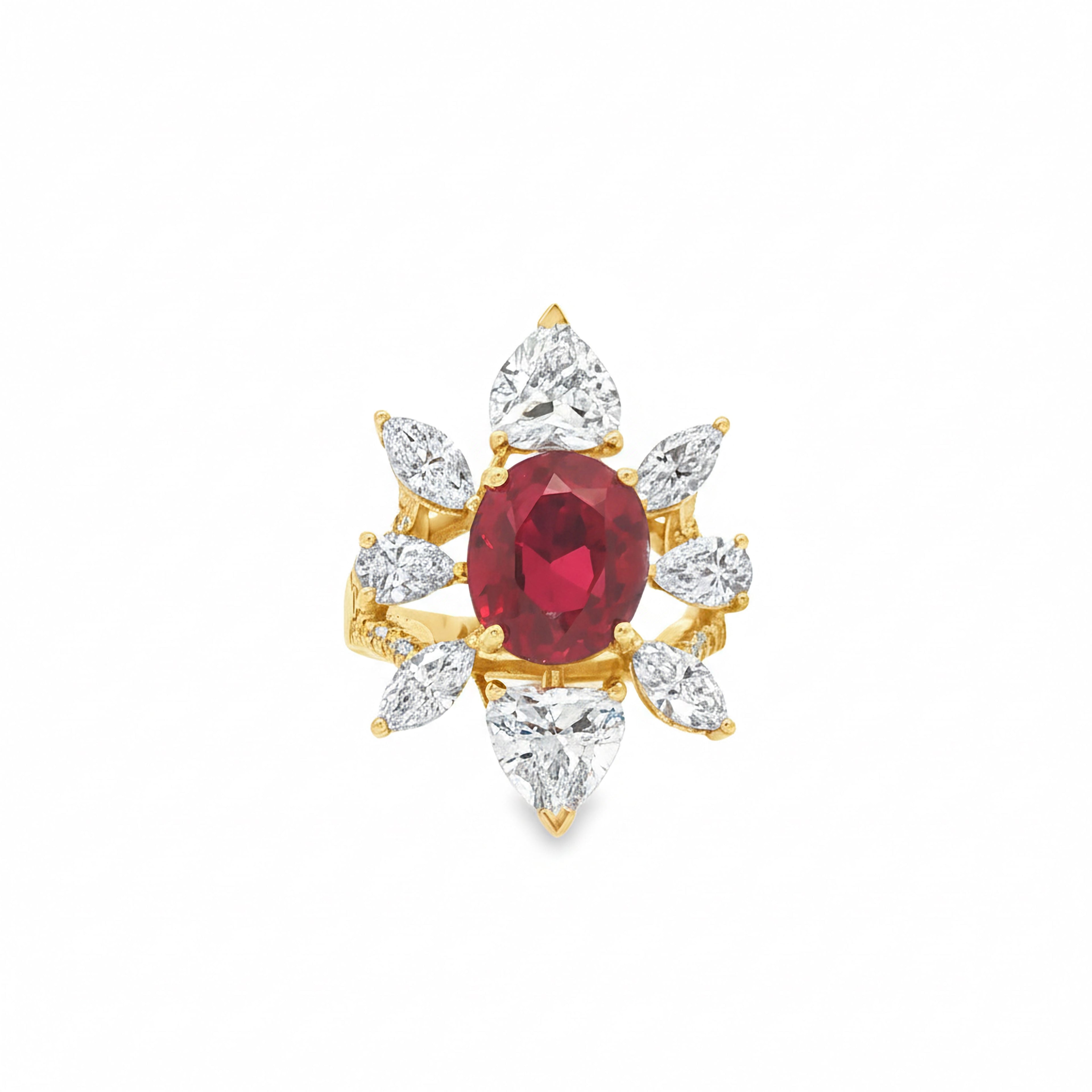 5ct Oval Ruby Ring