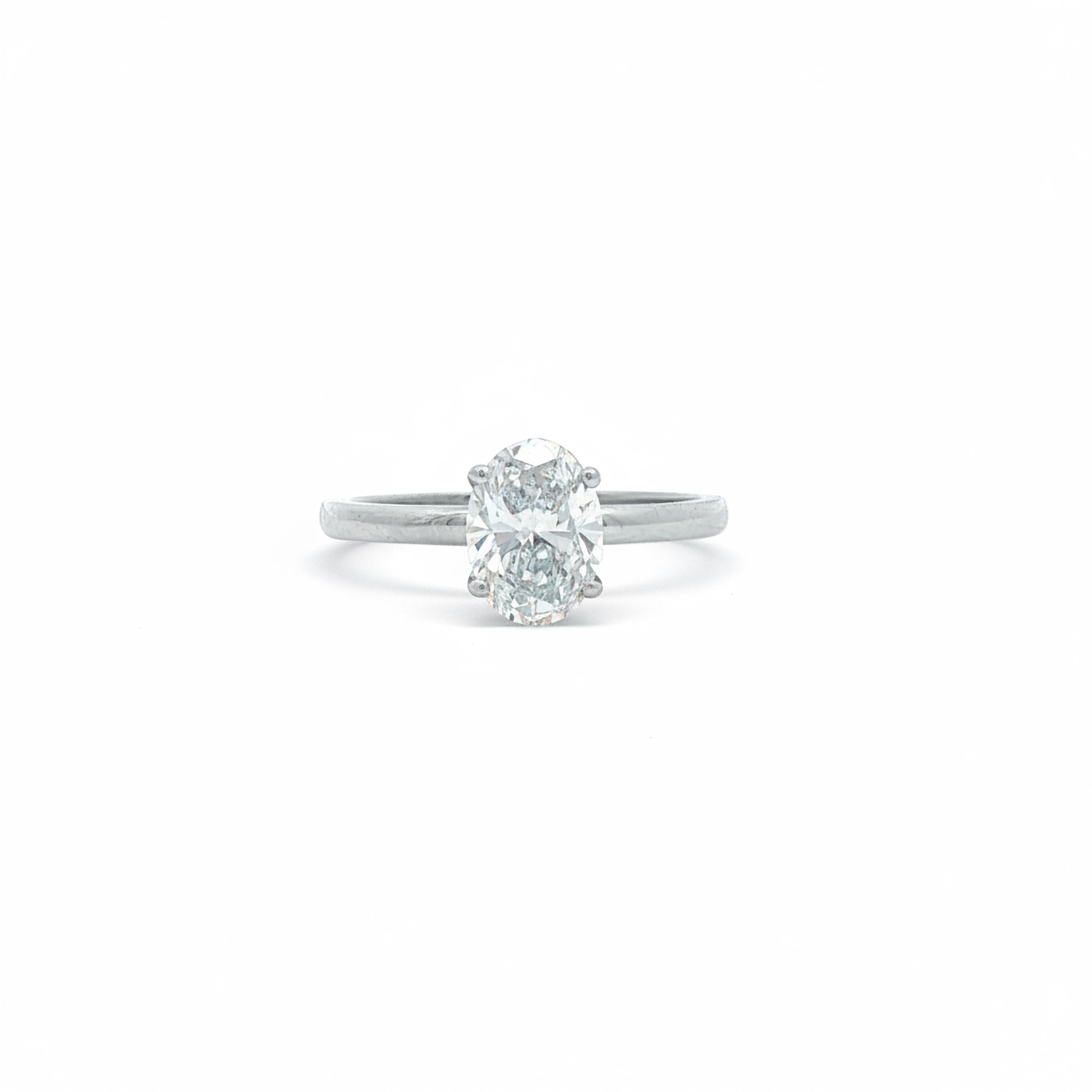 1ct Oval Simple Engagement Ring