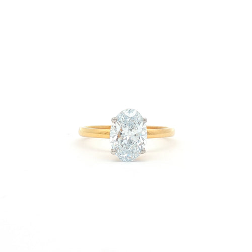 1.5ct Oval Simple  Engagement Ring