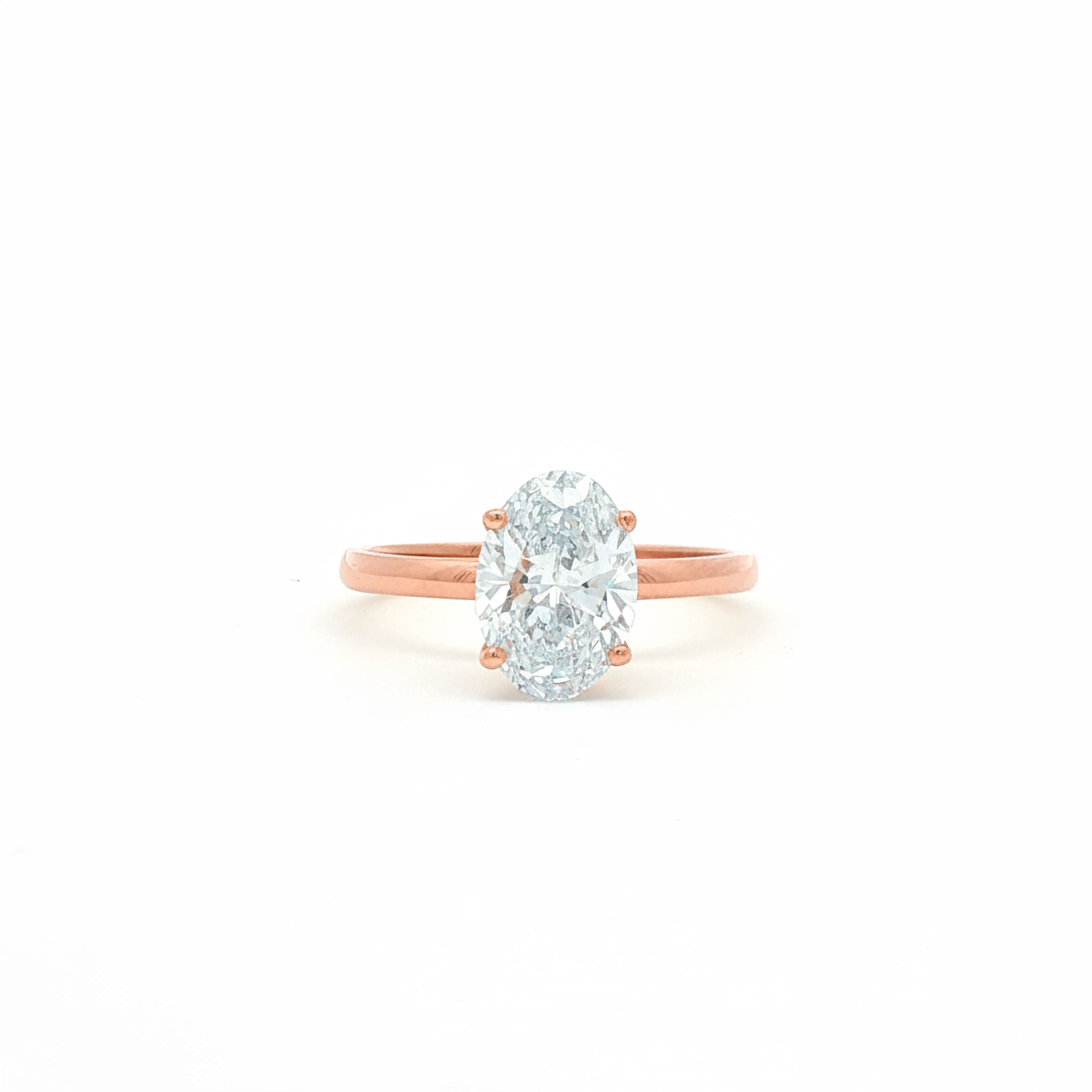 1.5ct Oval Simple  Engagement Ring