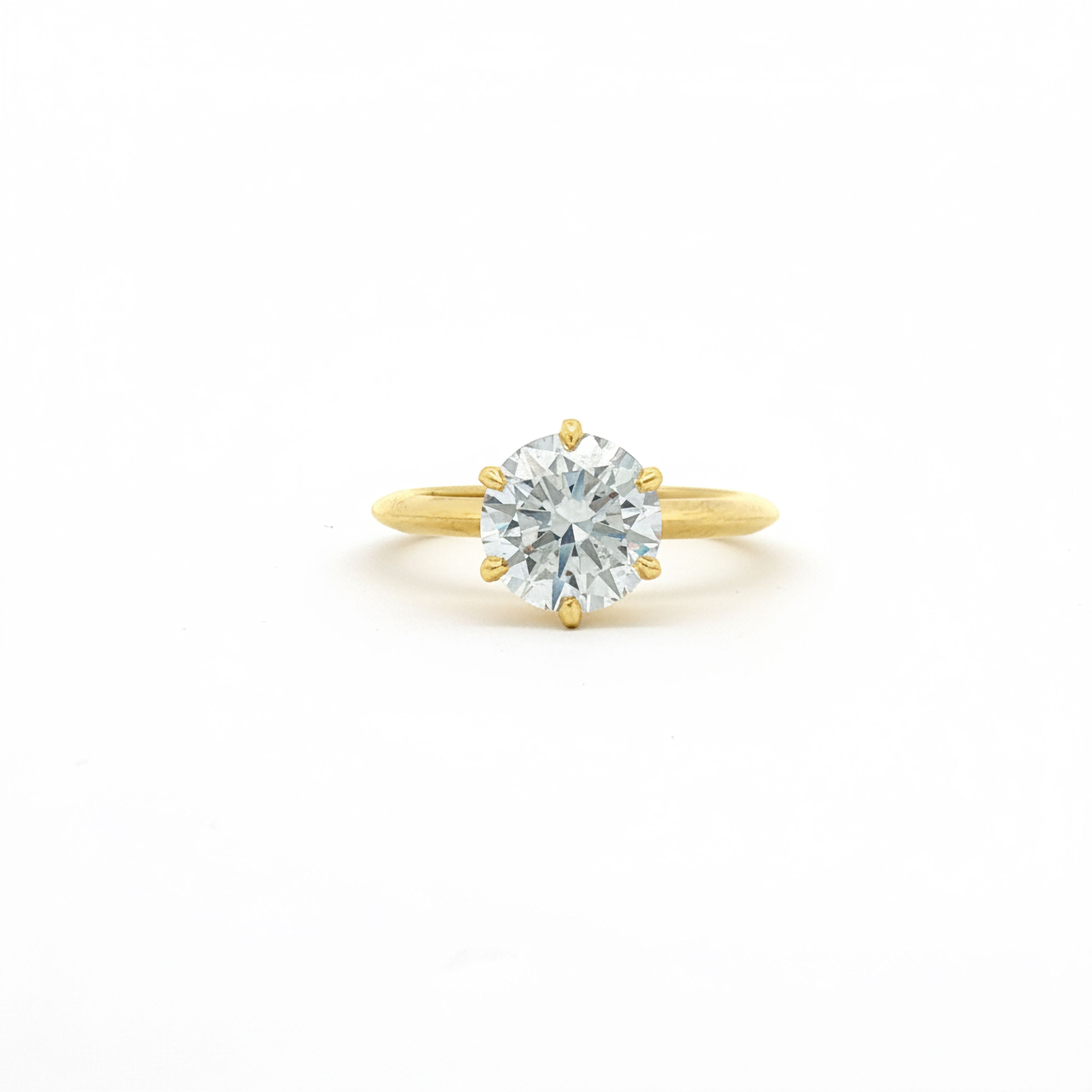 Simple 2ct Round Diamond Ring
