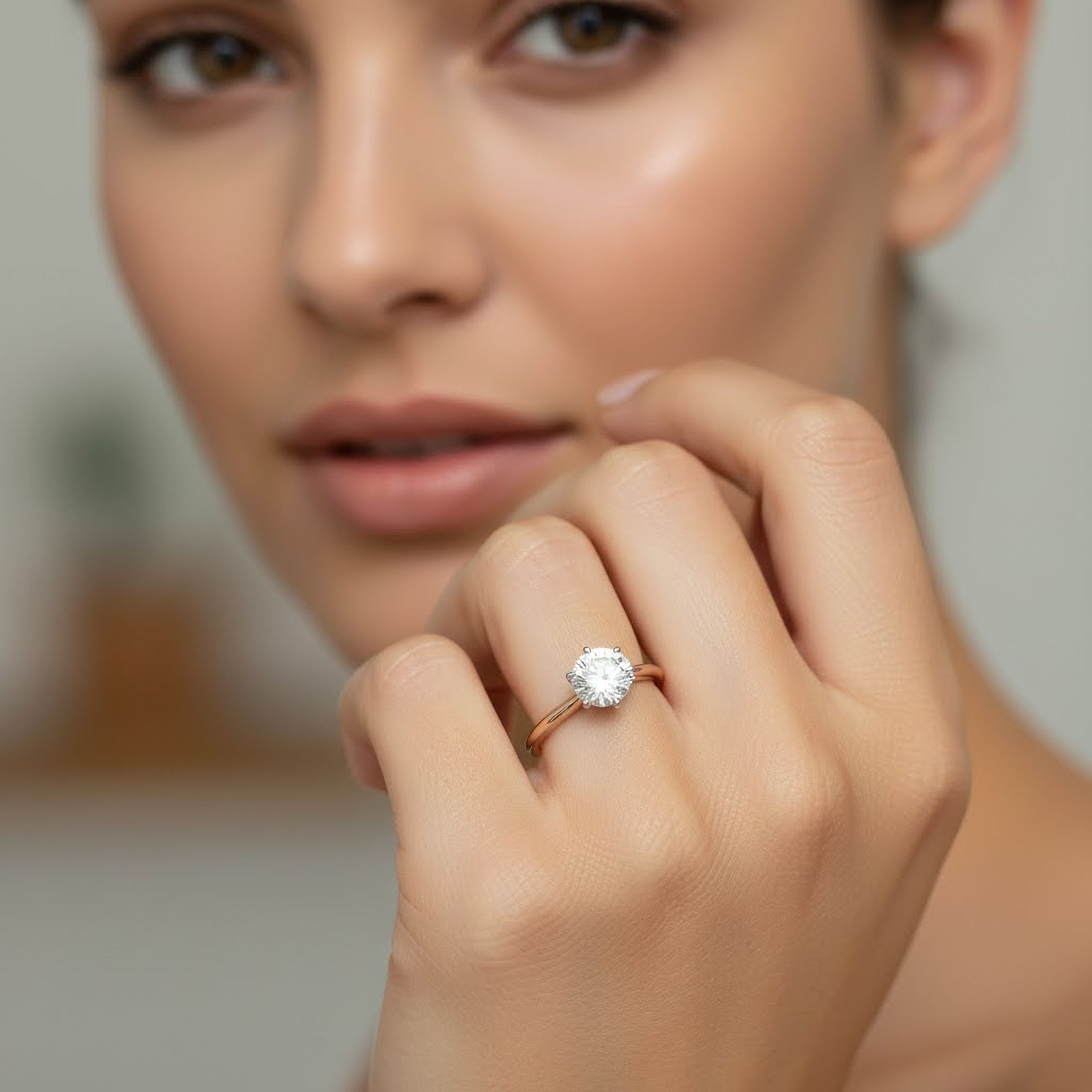 Simple 2ct Round Diamond Ring