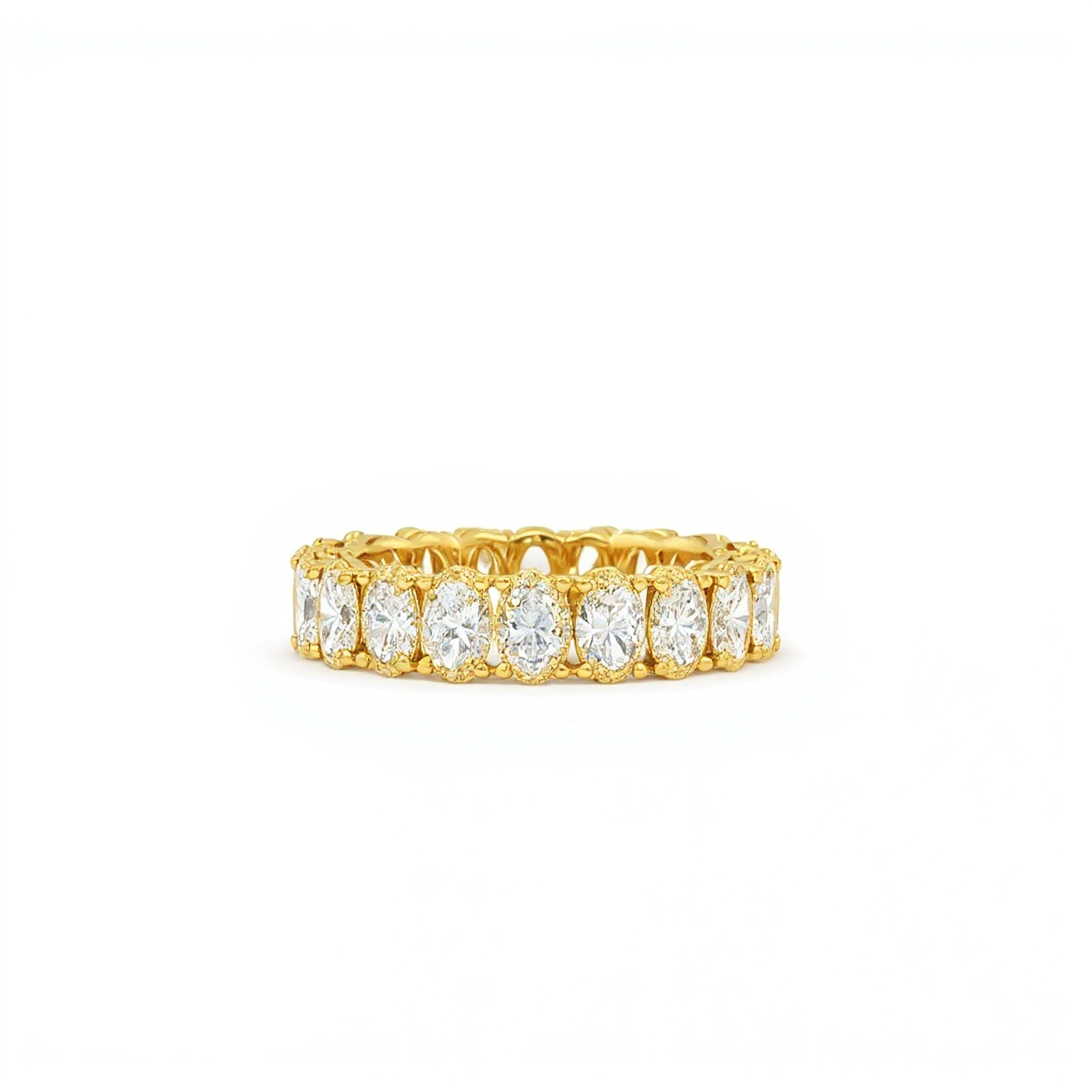 20pts Oval  Wedding Band