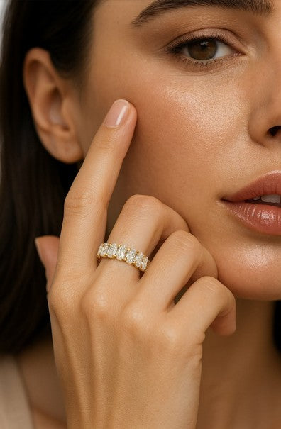 20pts Oval  Wedding Band