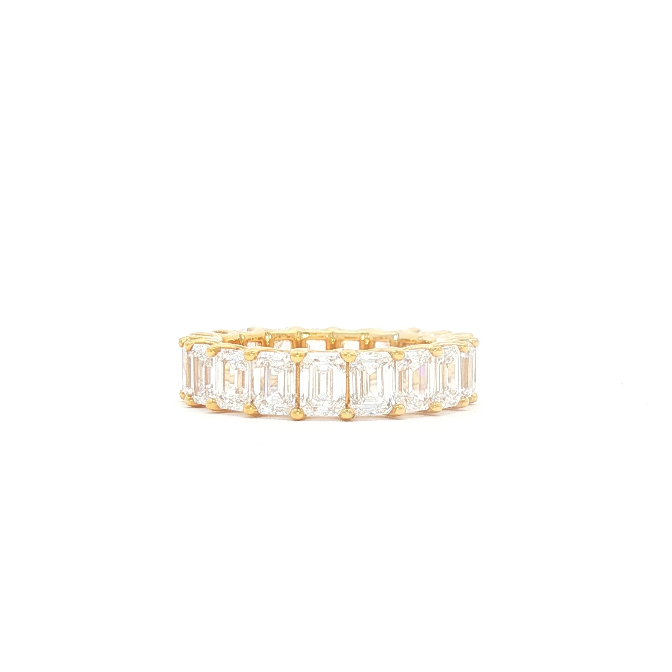 30pt Emerald  Wedding Band