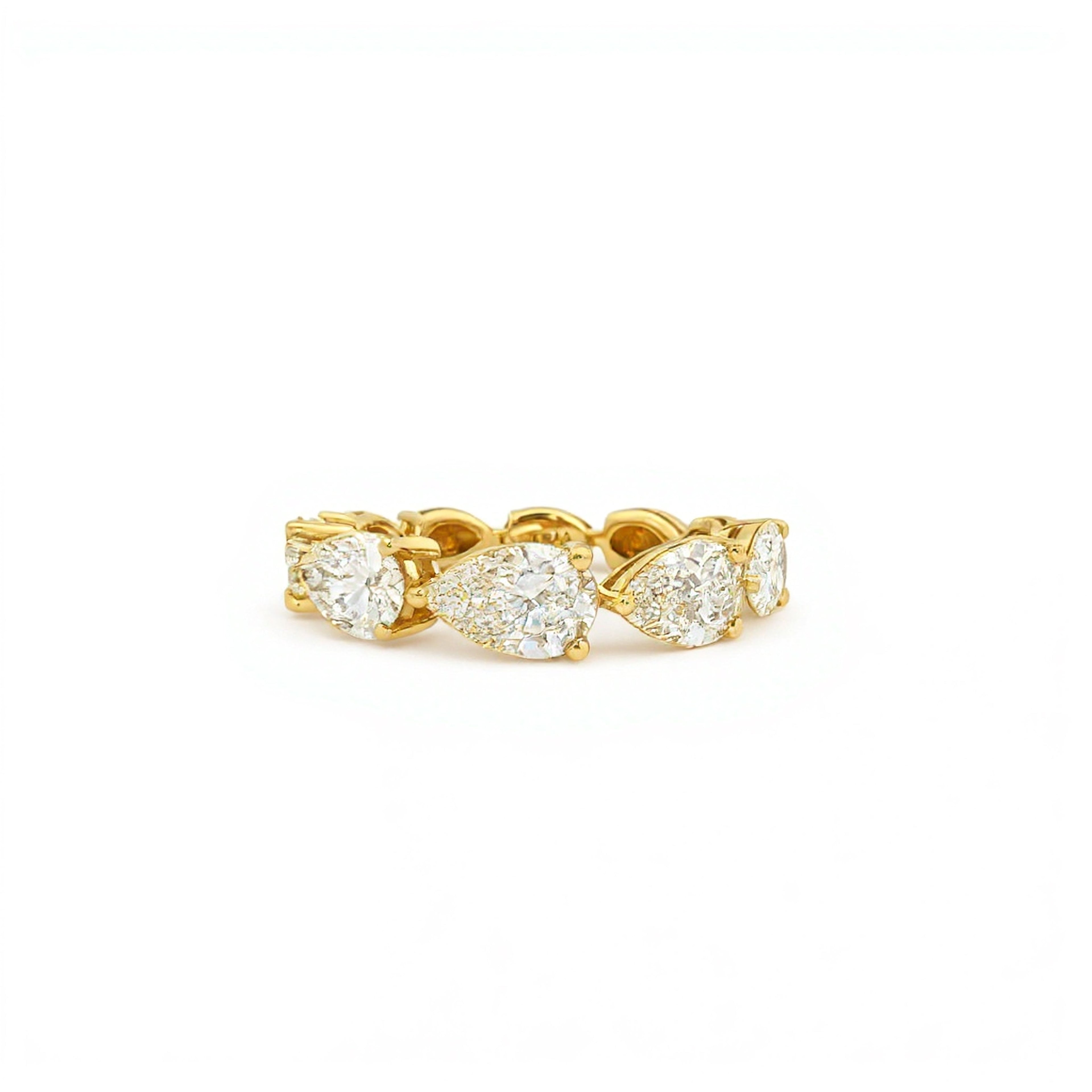 Pear Wedding Band (50pt Half Band)