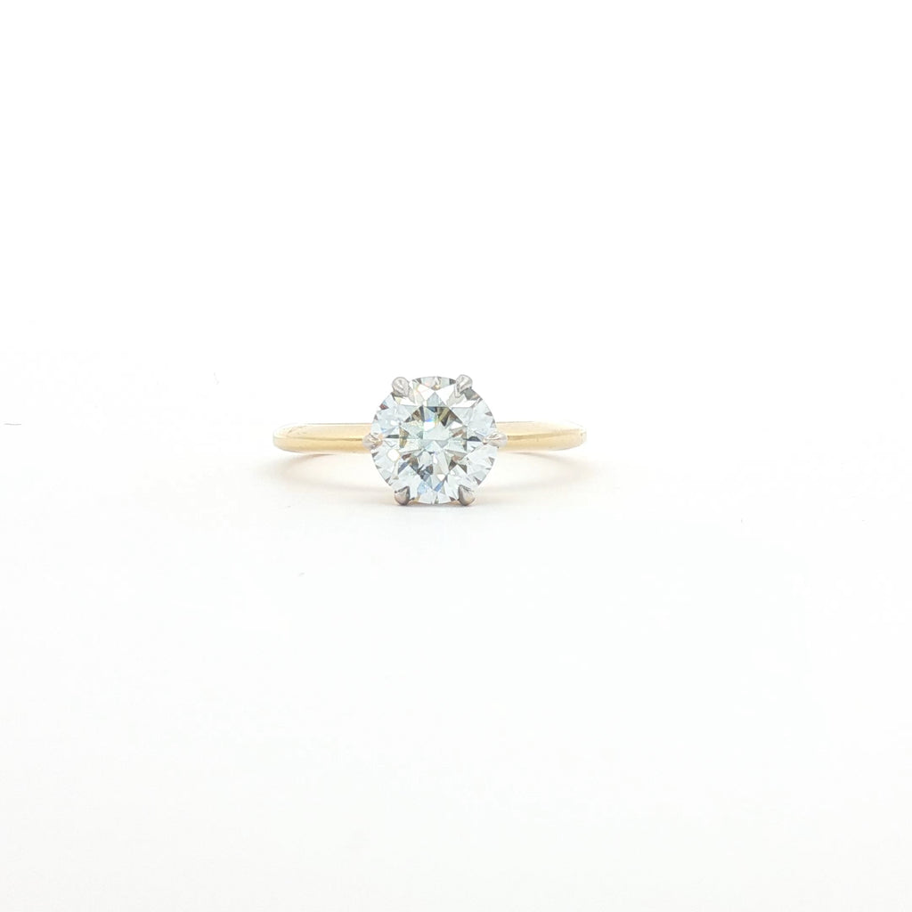 Simple 1.5ct Round Engagement Ring
