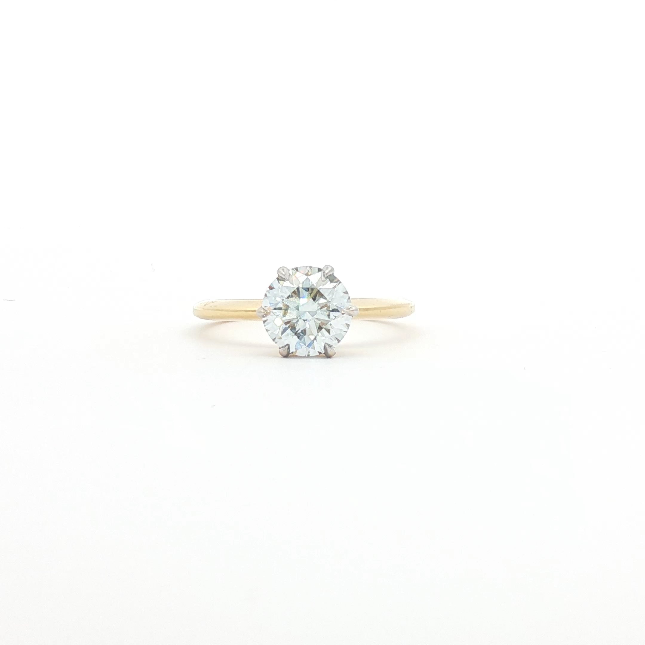 Simple 1.5ct Round Engagement Ring