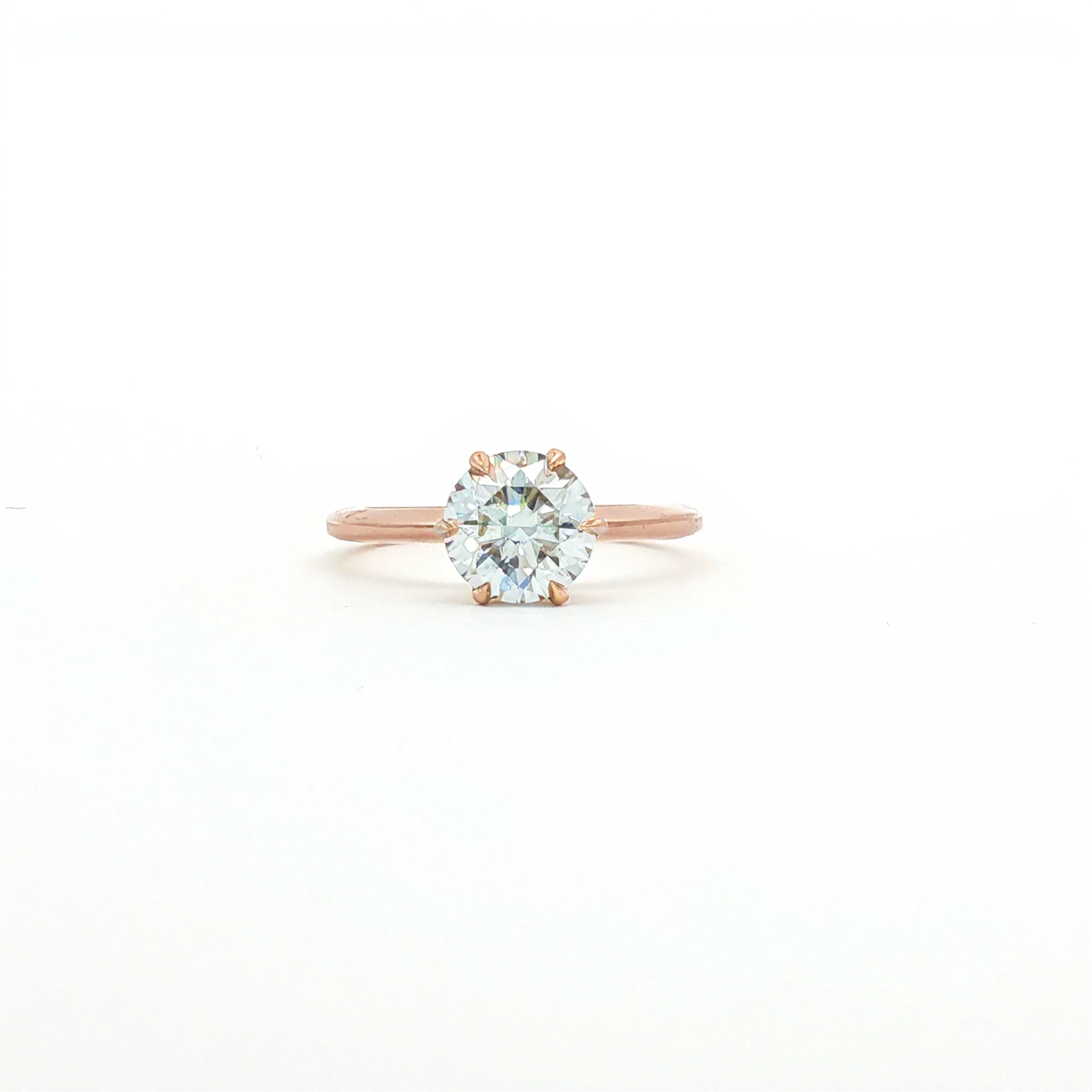 Simple 1.5ct Round Engagement Ring