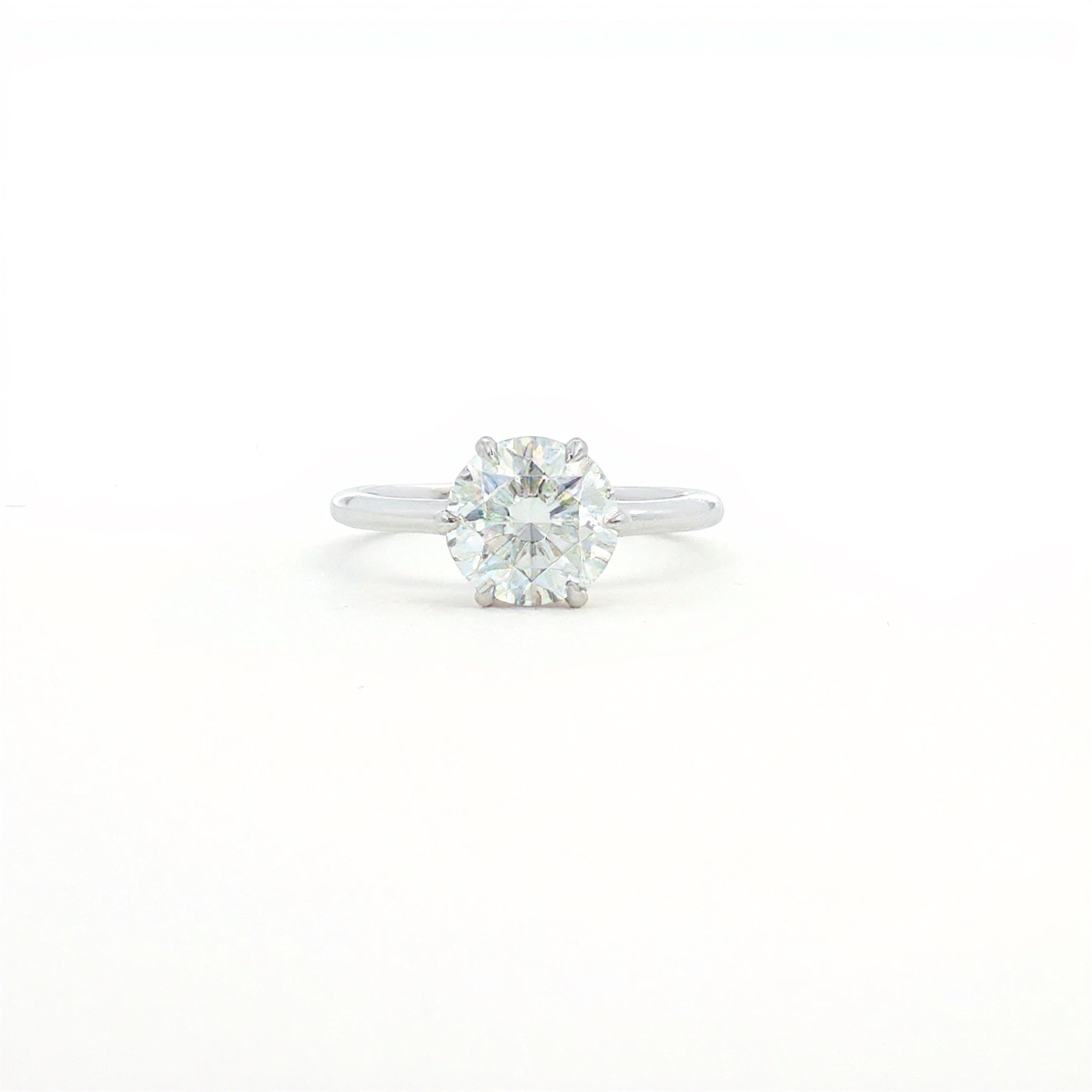 Simple 1.5ct Round Engagement Ring