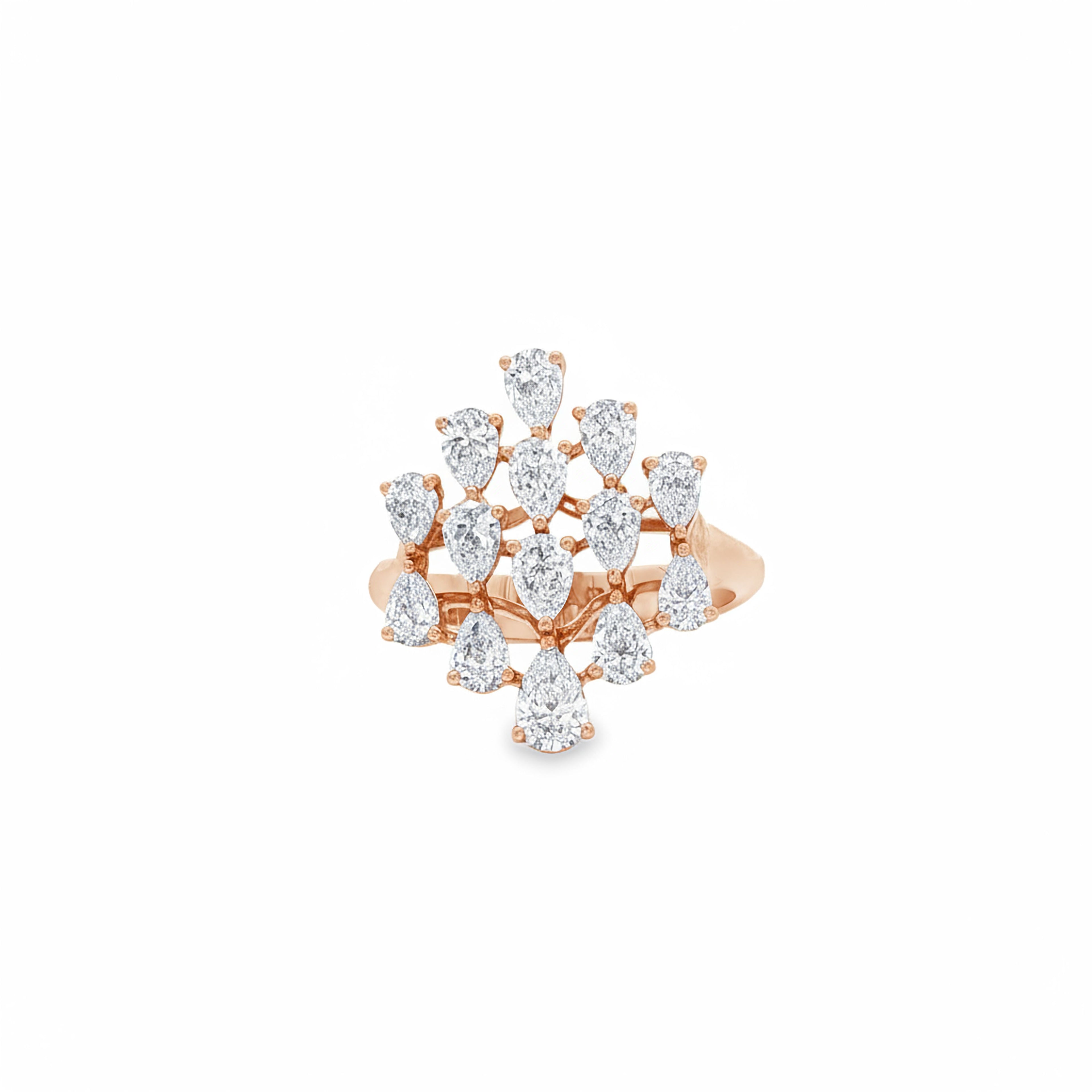 Pear x Round  Harmony Ring
