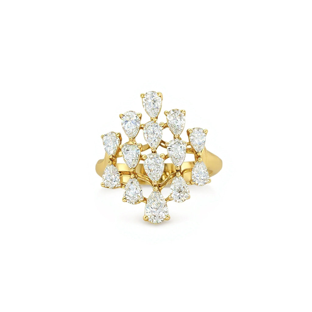 Pear x Round  Harmony Ring