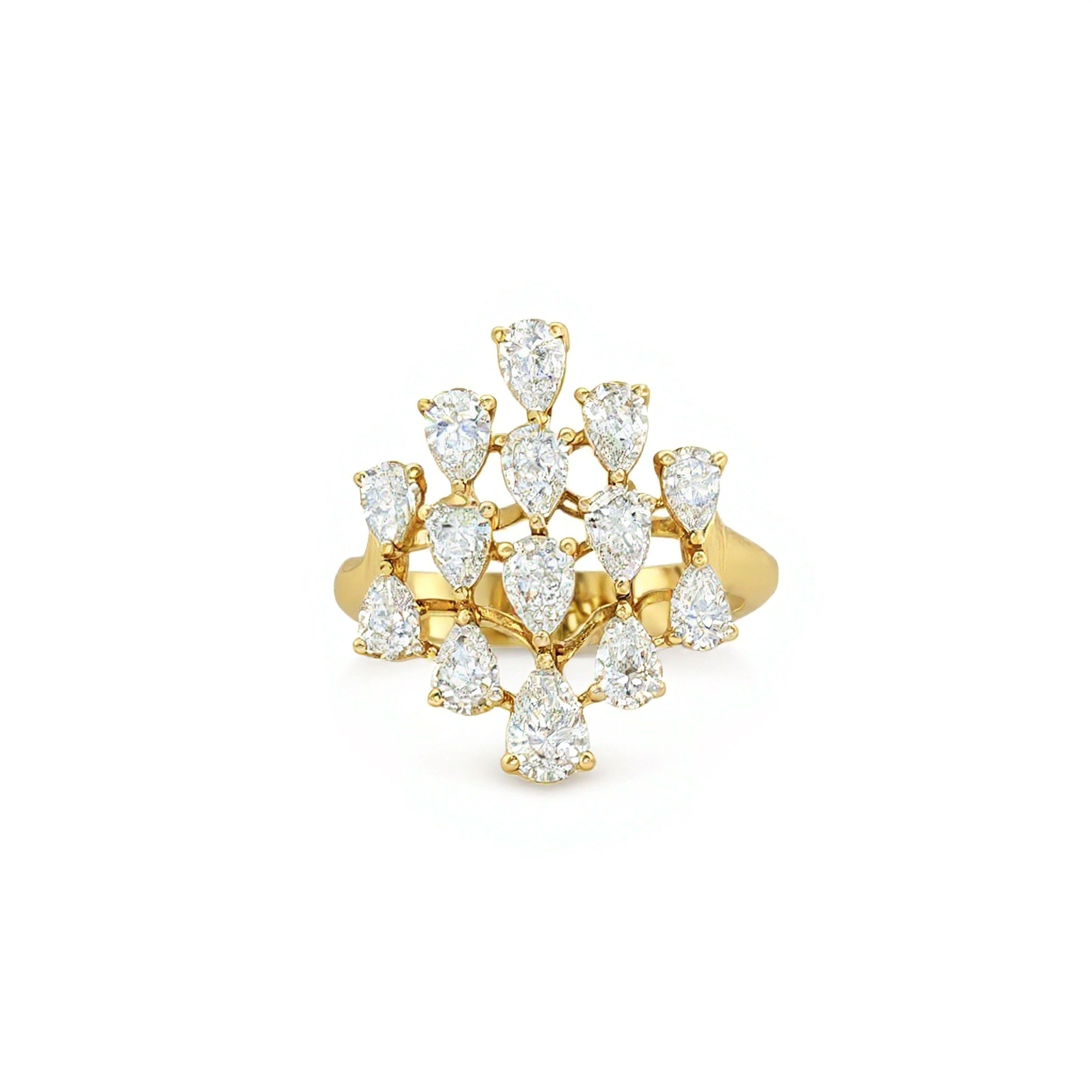 Pear x Round  Harmony Ring
