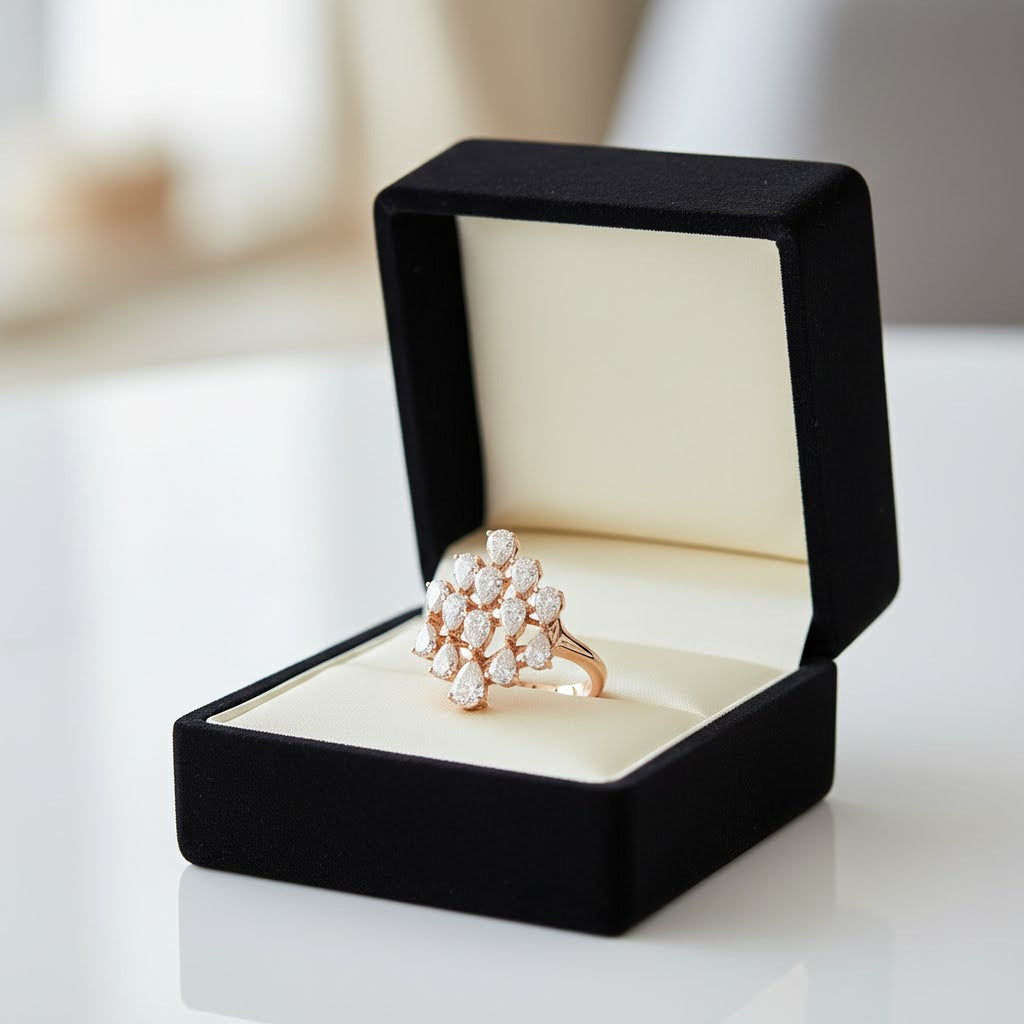 Pear x Round  Harmony Ring