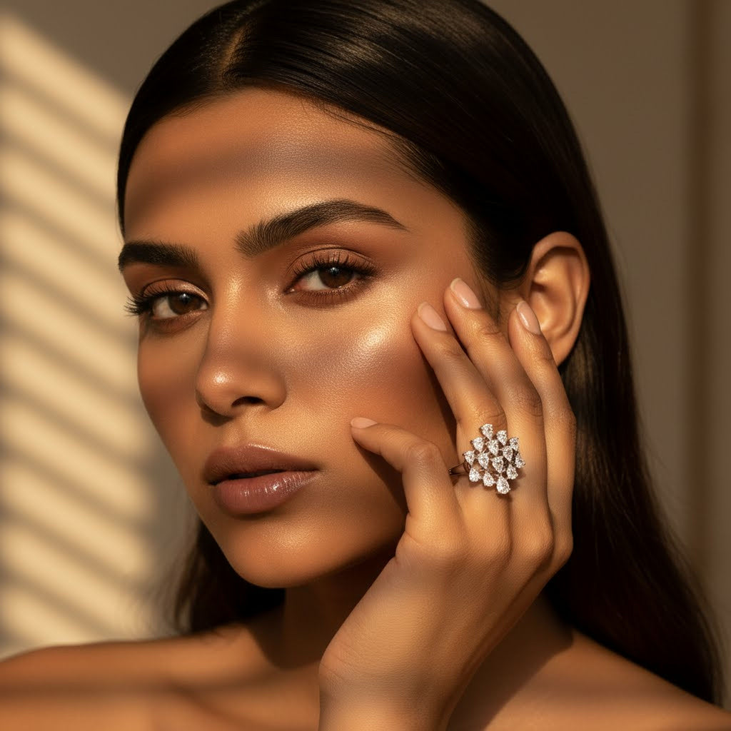 Pear x Round  Harmony Ring