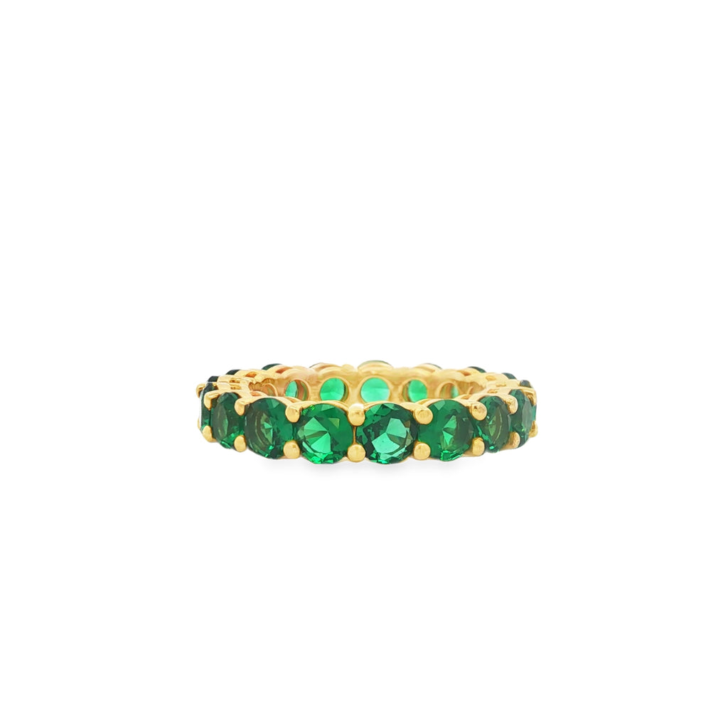 Green Round Eternity Band