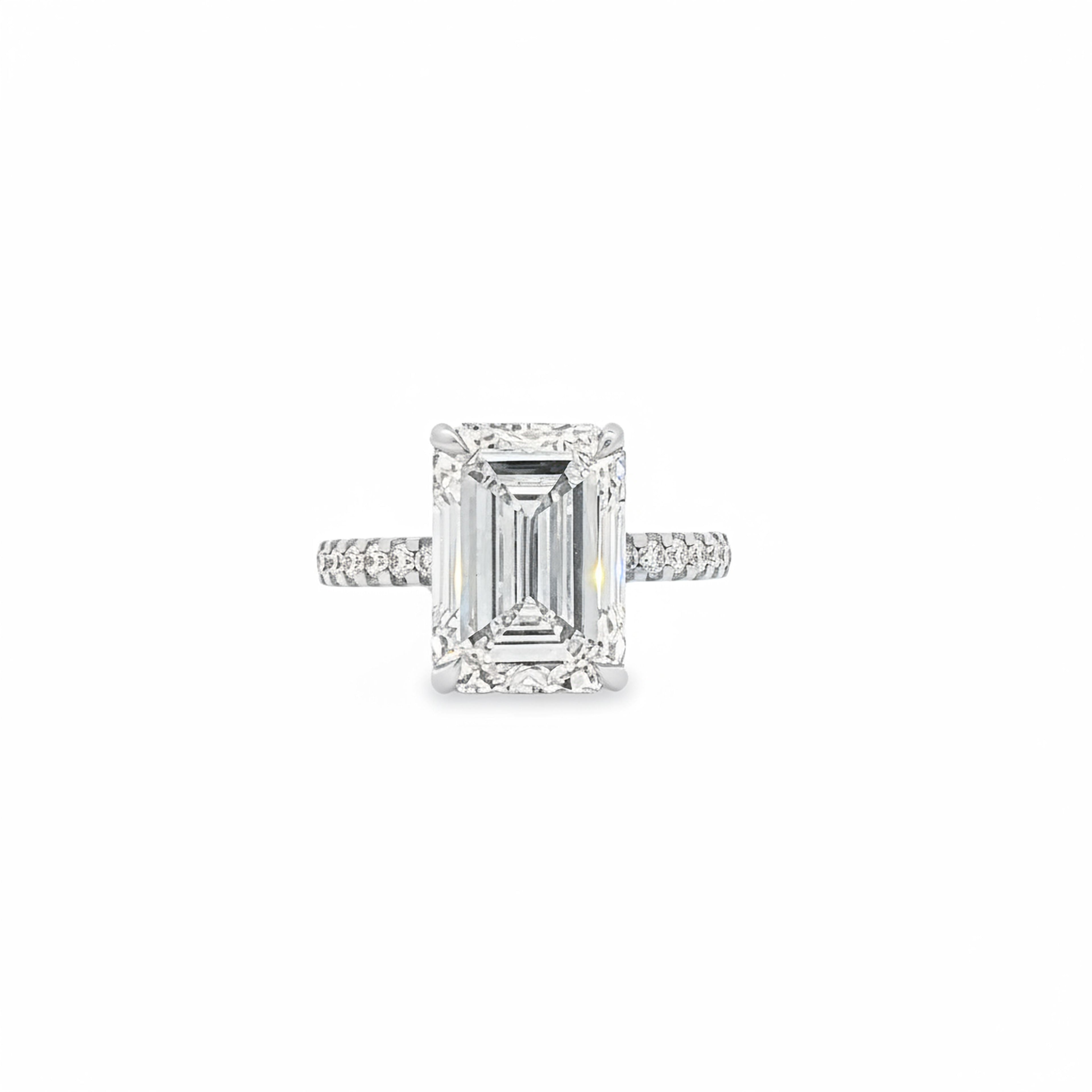 5ct Emerald  Engagement Ring