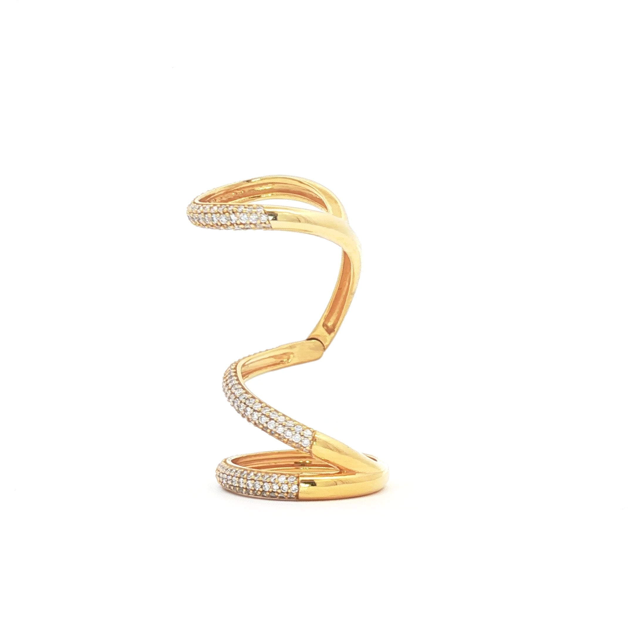 Spiral Long Finger Ring