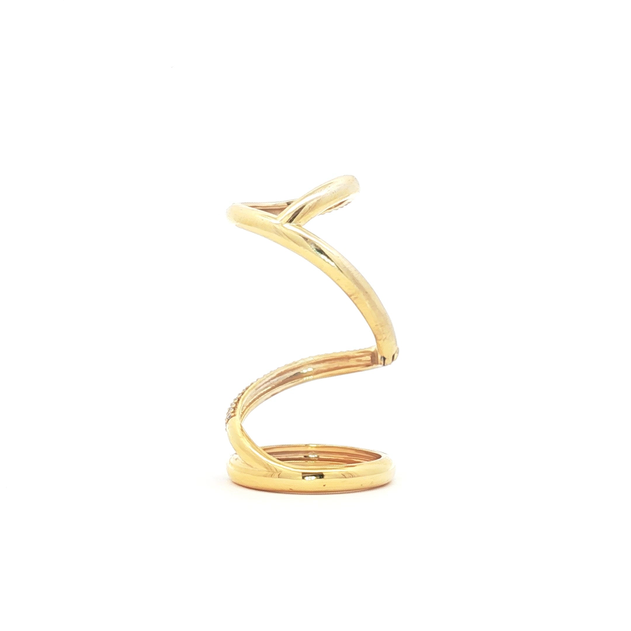 Spiral Long Finger Ring