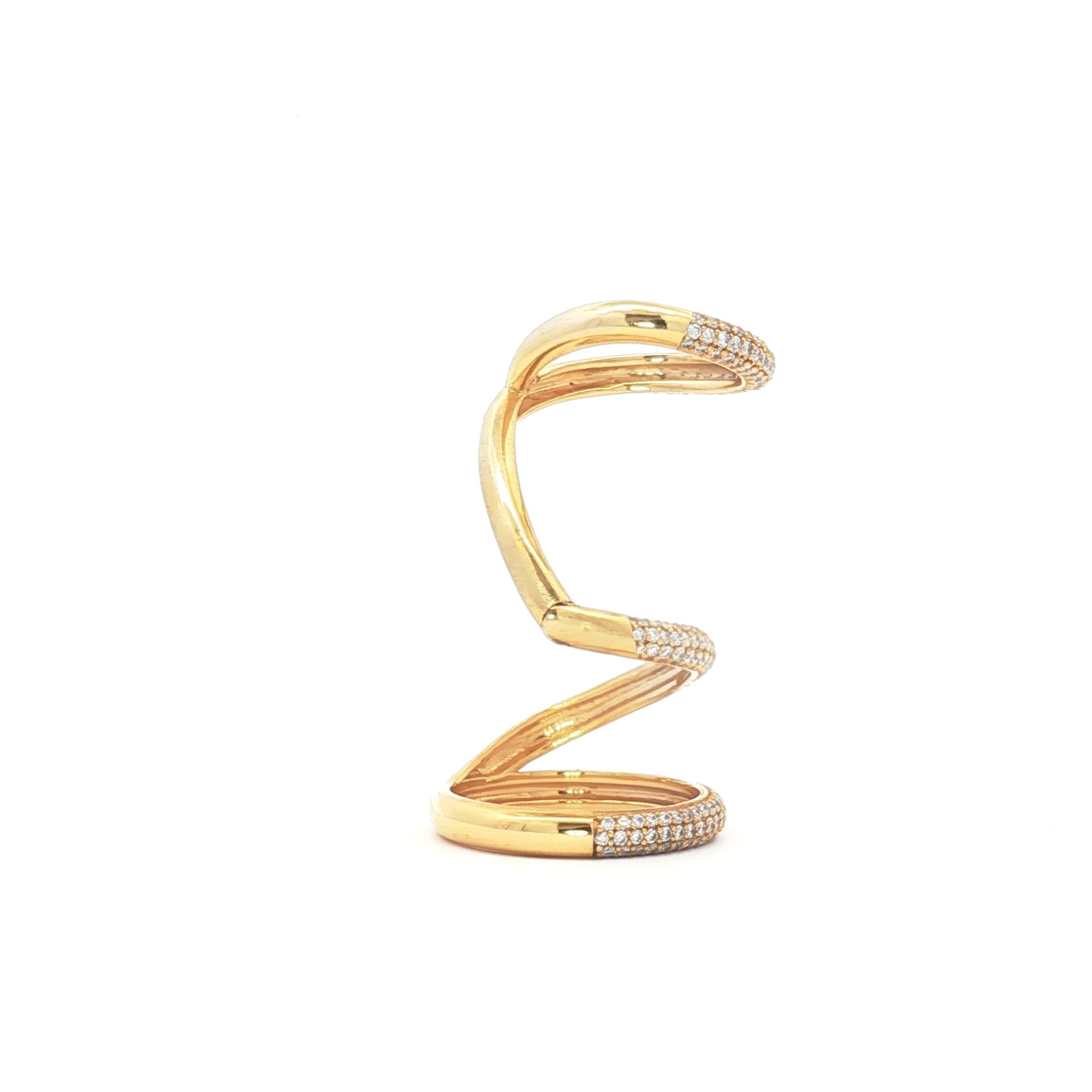 Spiral Long Finger Ring