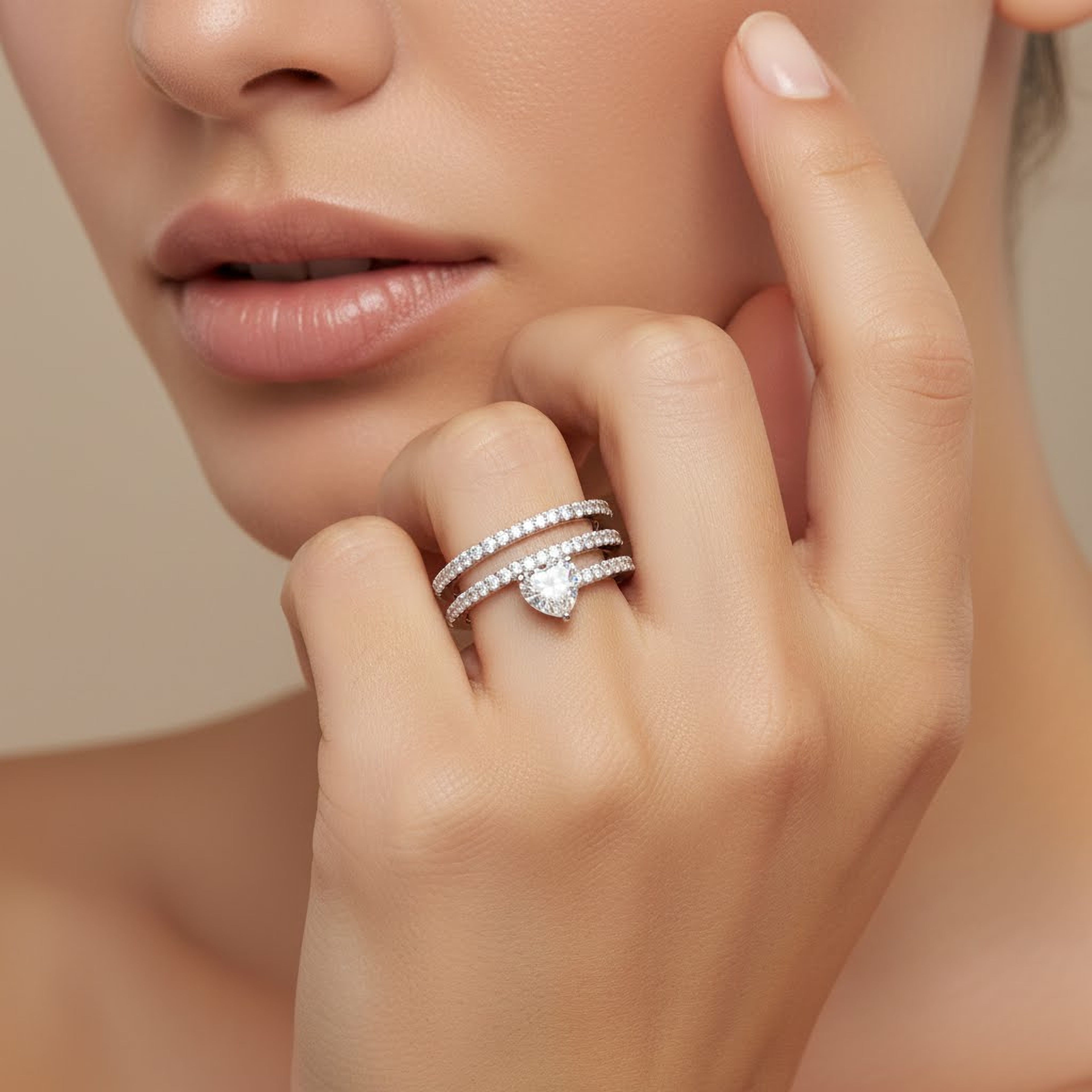 Spiral Heart Ring