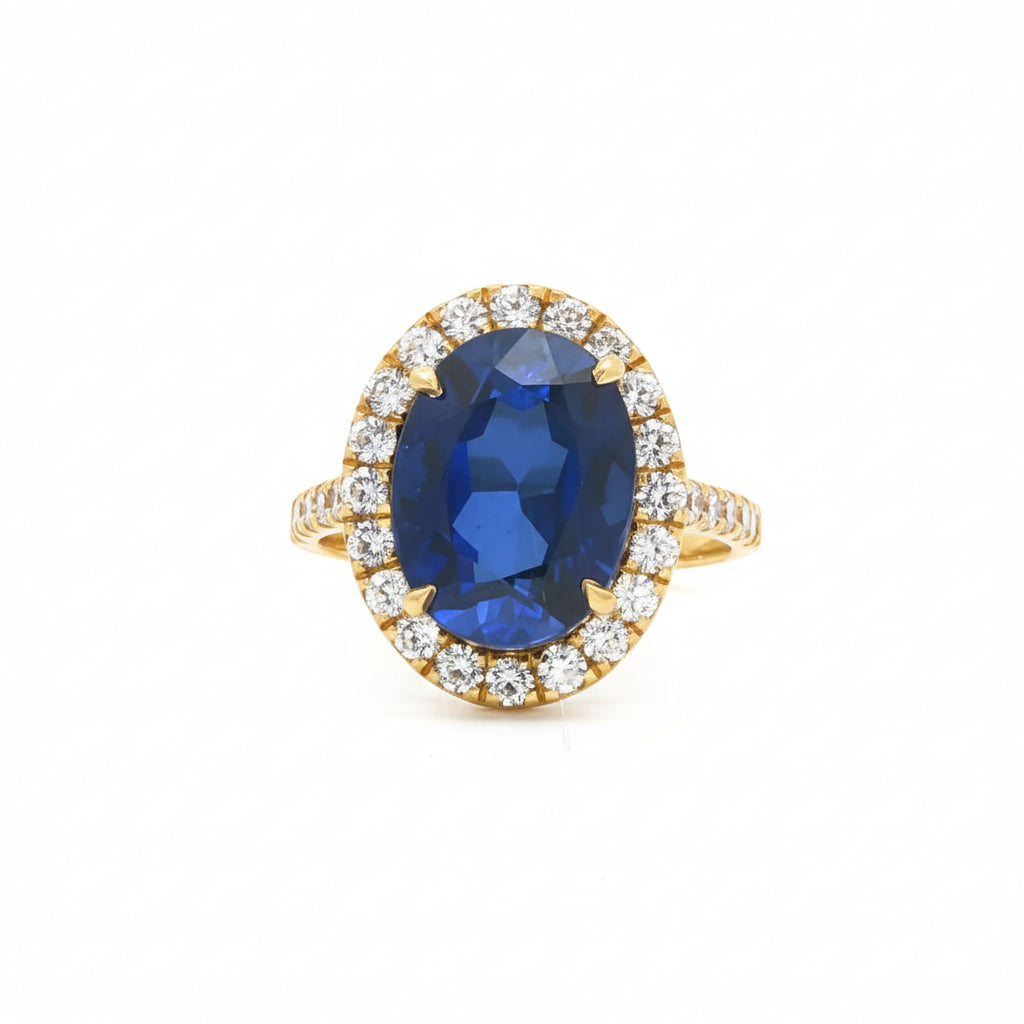 Blue Sapphire Oval 5ct Ring