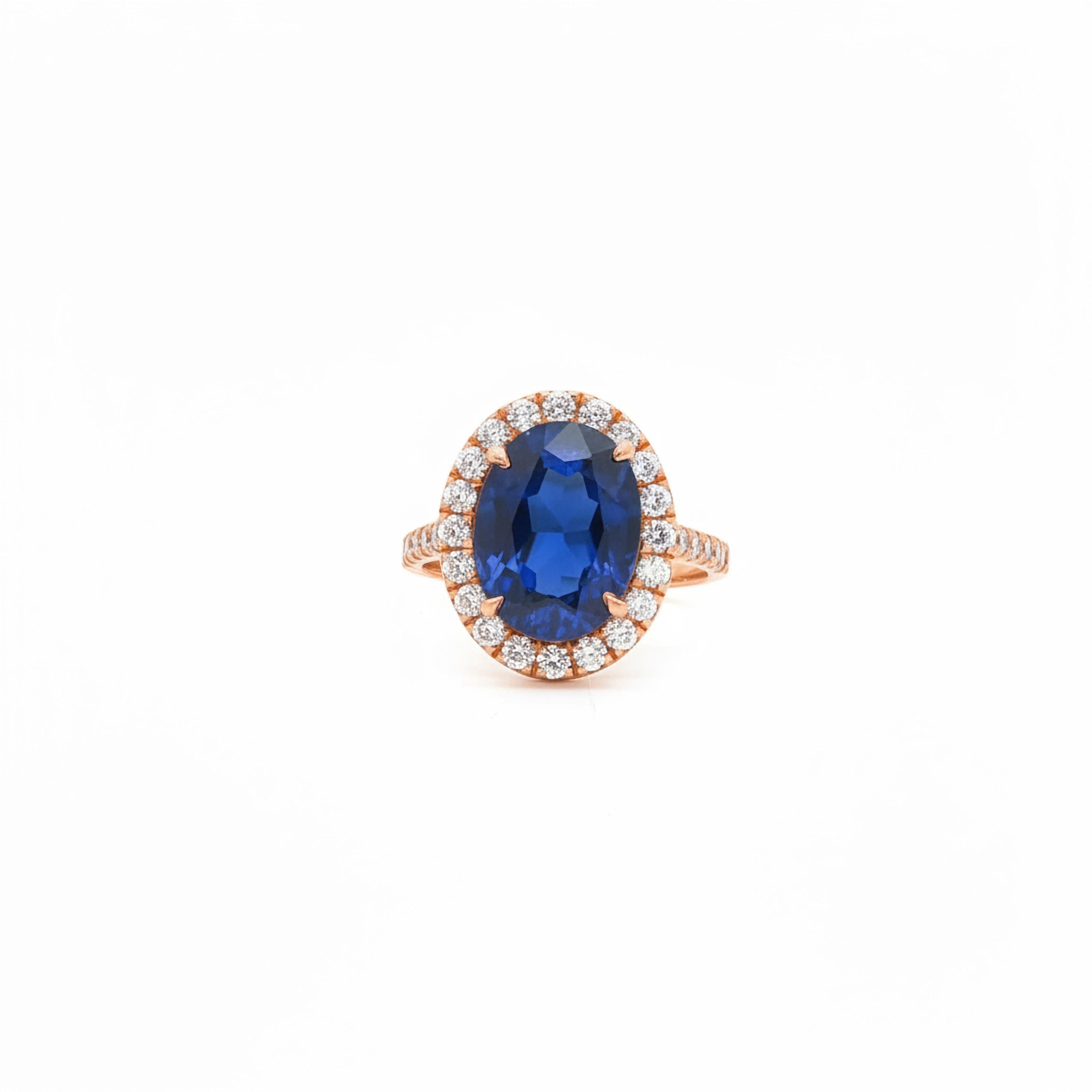Blue Sapphire Oval 5ct Ring