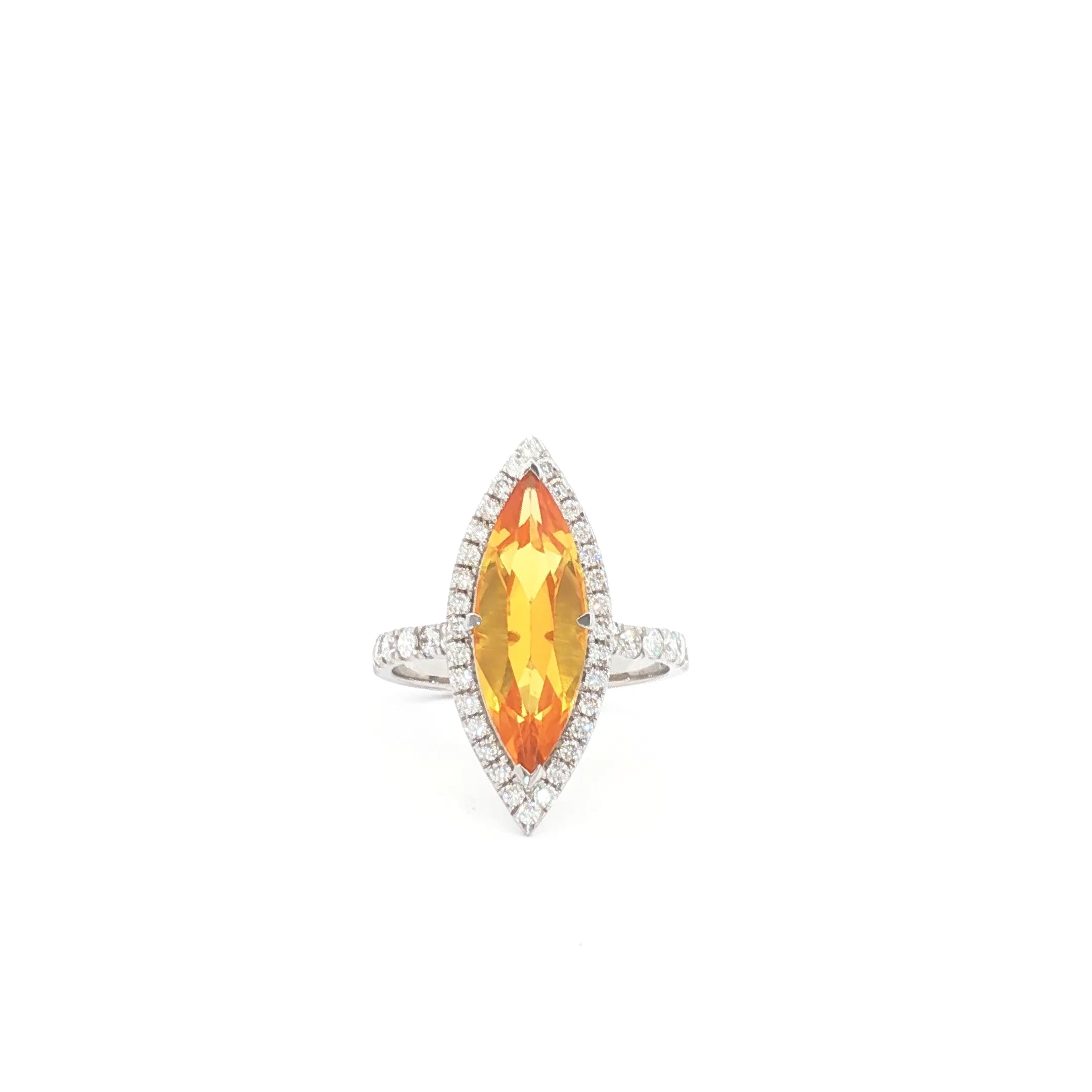 Yellow 3.75ct Marquise Ring