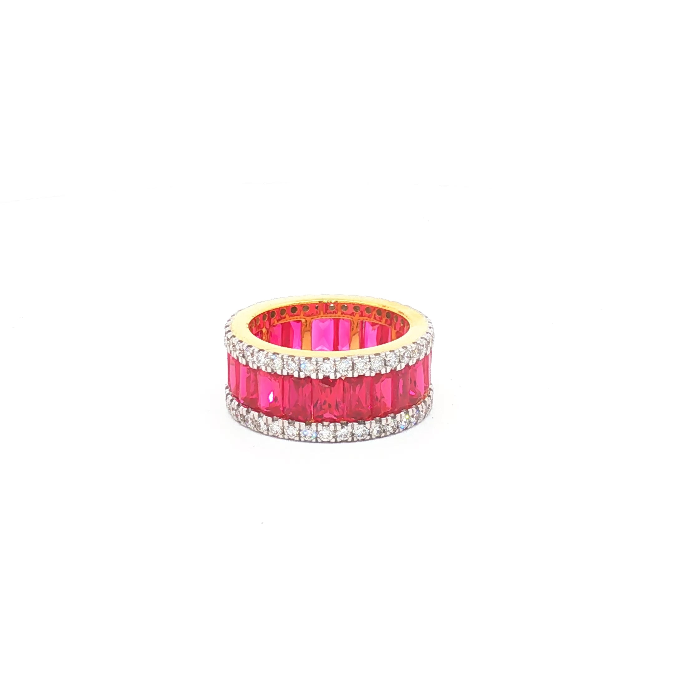 Ruby x Round Eternity Ring