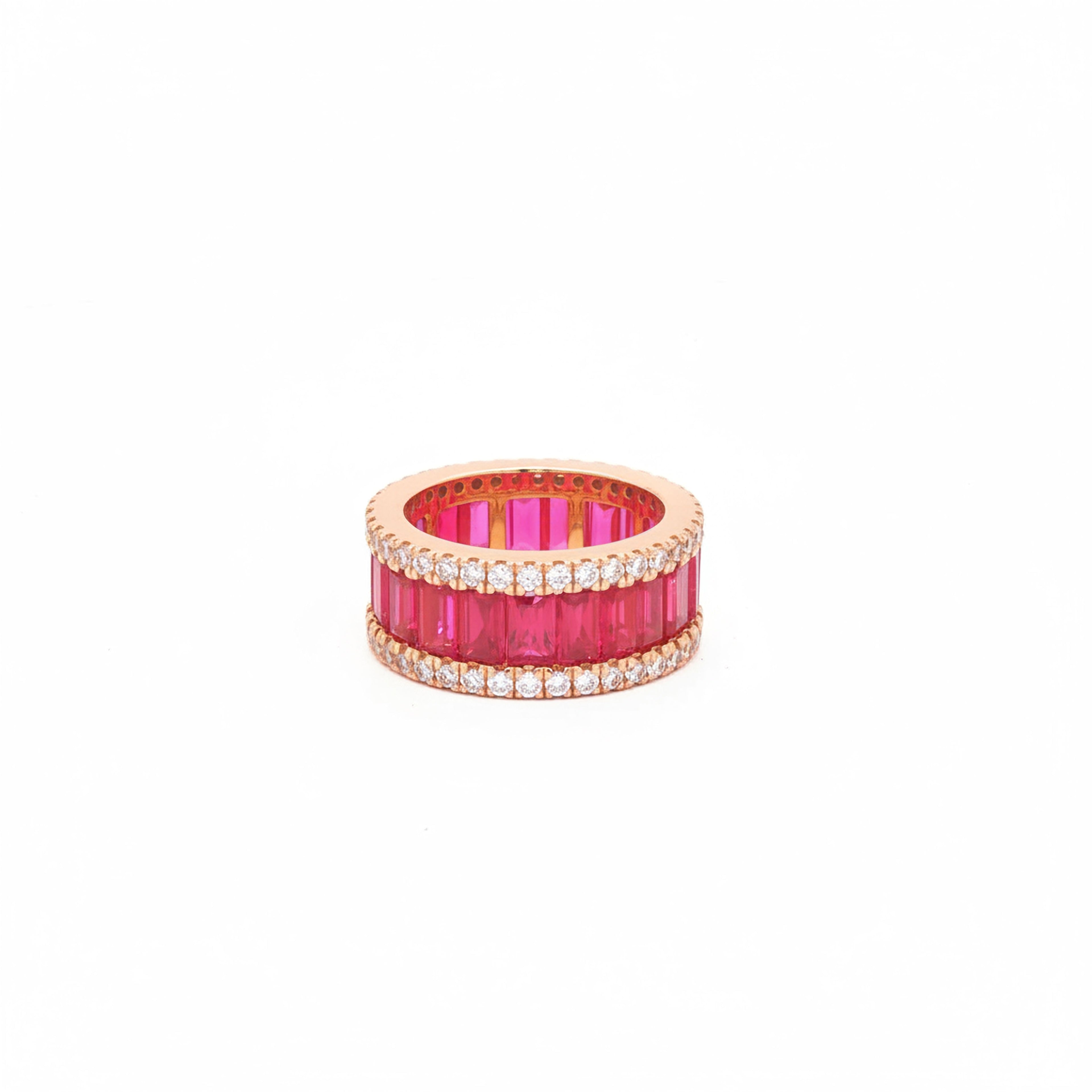 Ruby x Round Eternity Ring