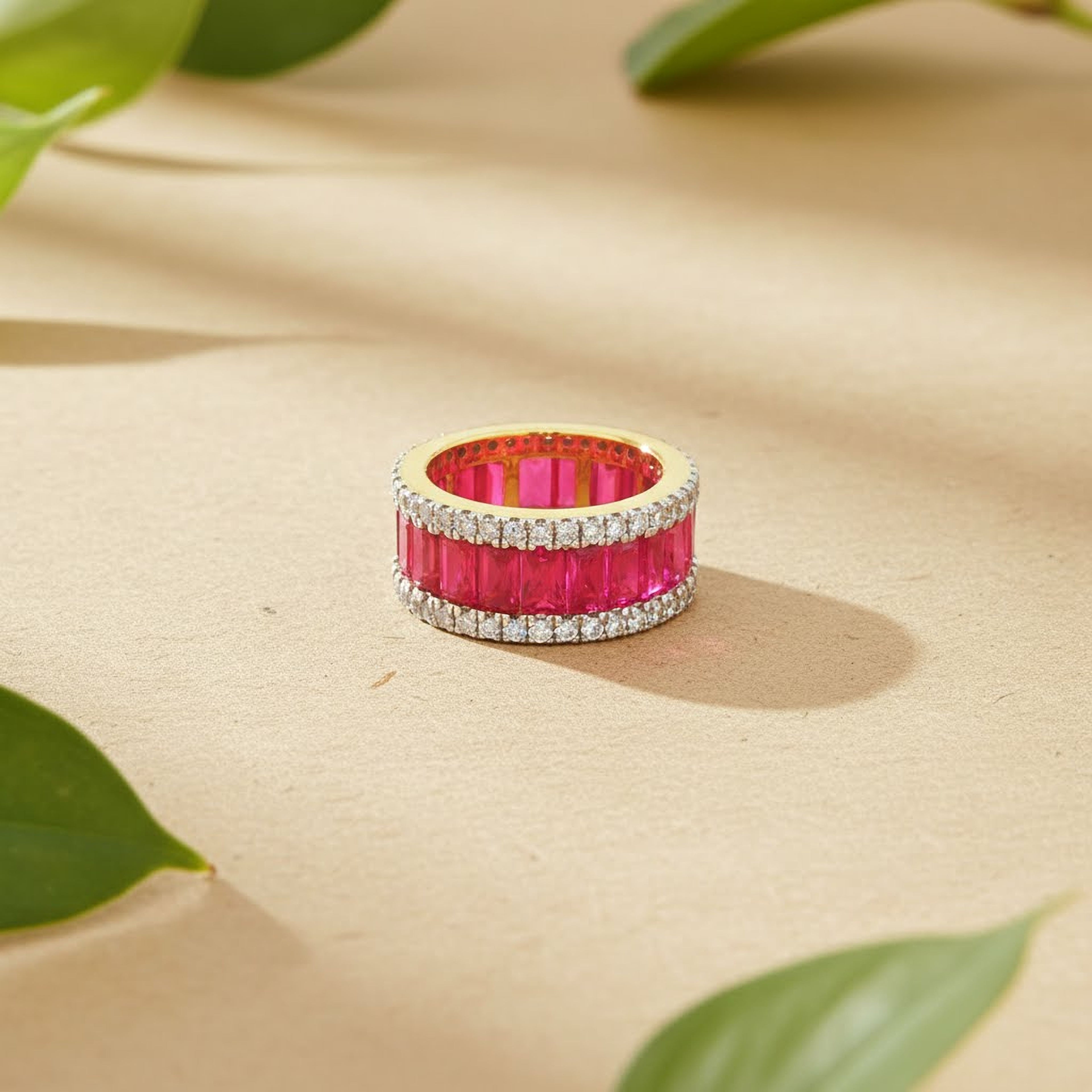 Ruby x Round Eternity Ring