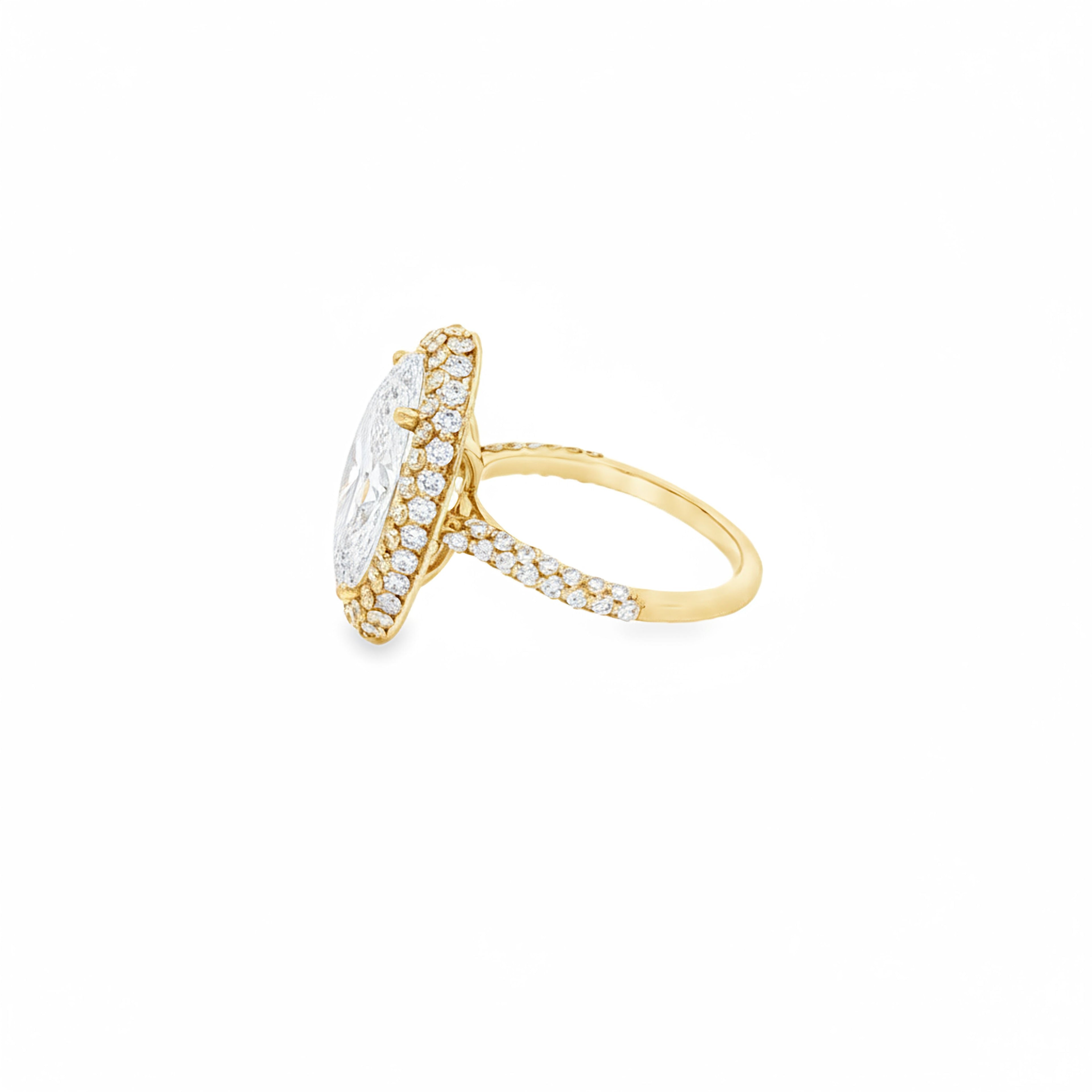 7ct Oval Halo Engagement Ring
