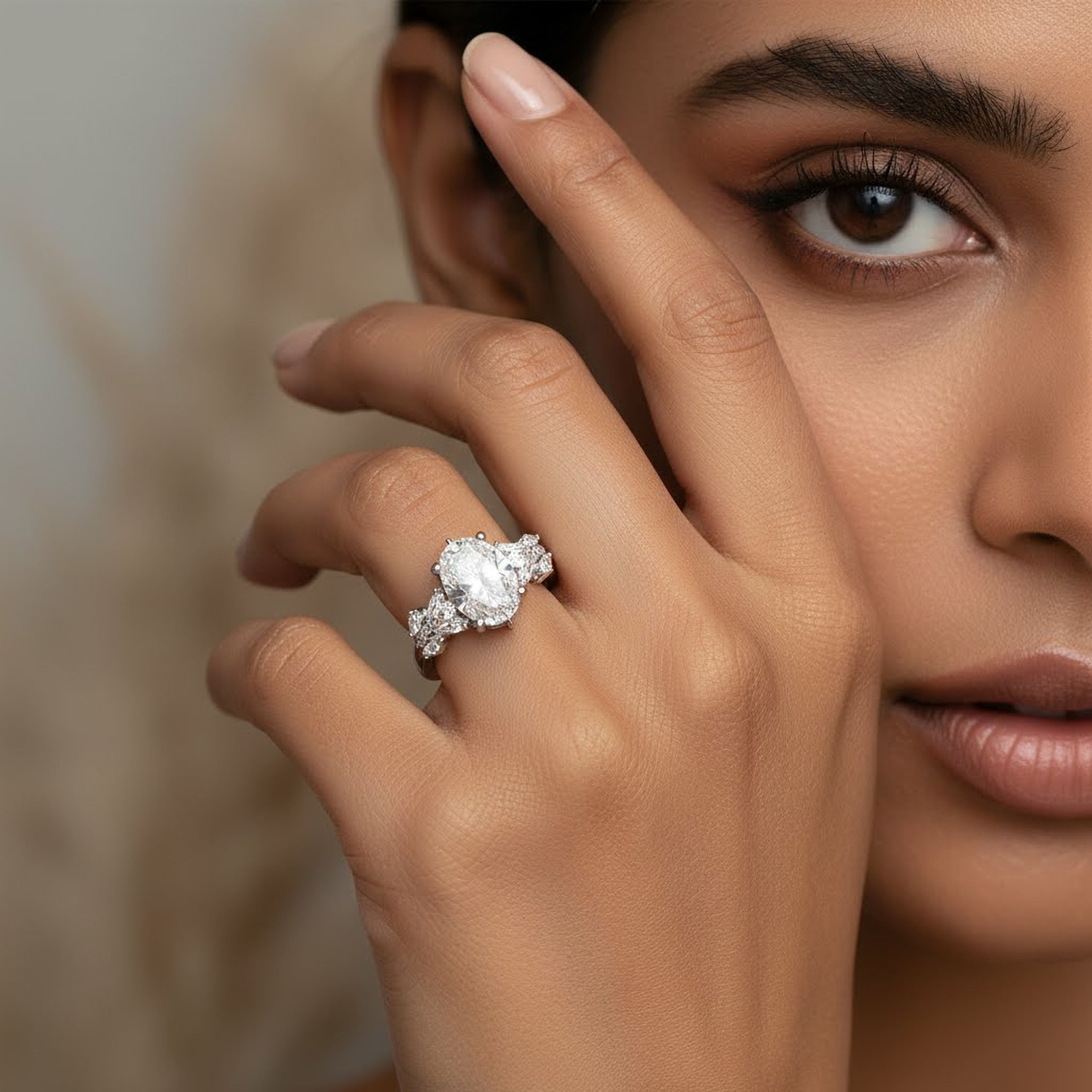 Beauty & the Beast Ring (3ct Oval)
