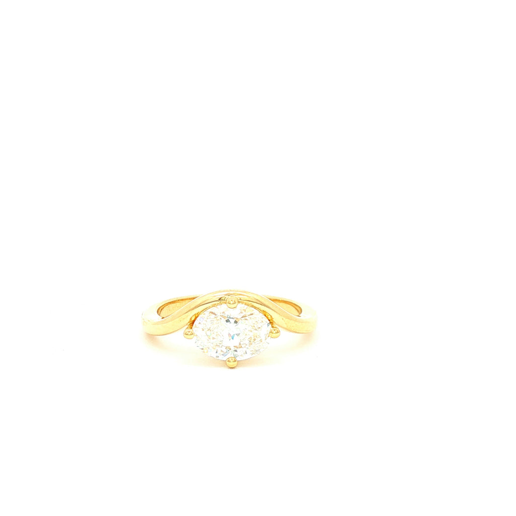 75pt Oval Pinky Ring