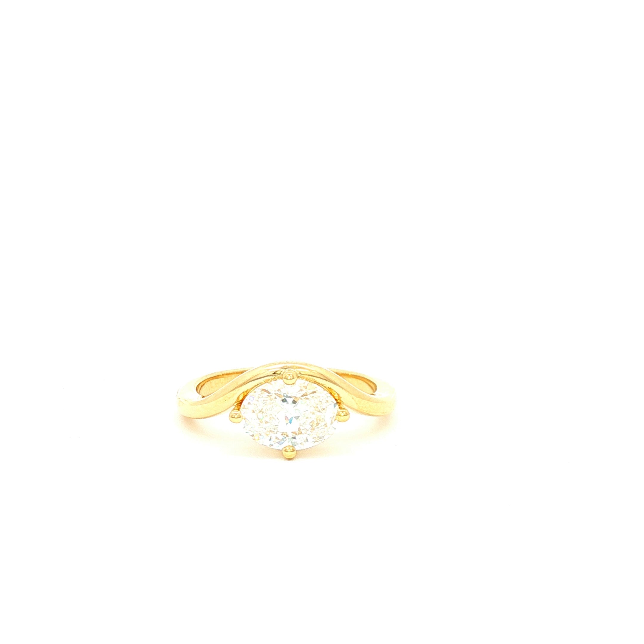 75pt Oval Pinky Ring