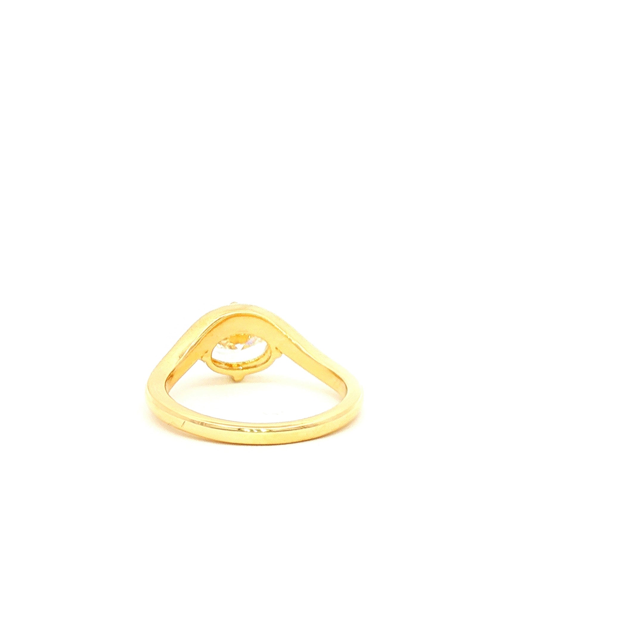 75pt Oval Pinky Ring