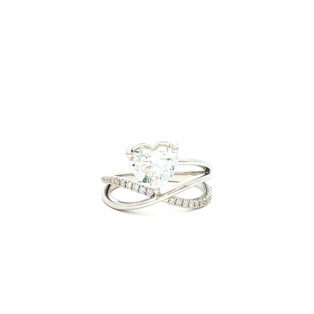 1.5ct Heart with Twist Ring