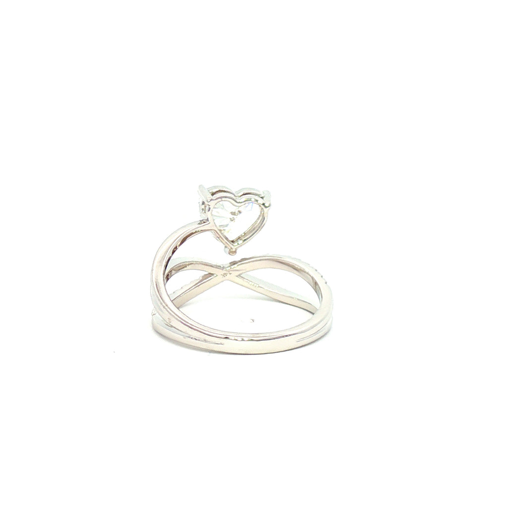 1.5ct Heart with Twist Ring