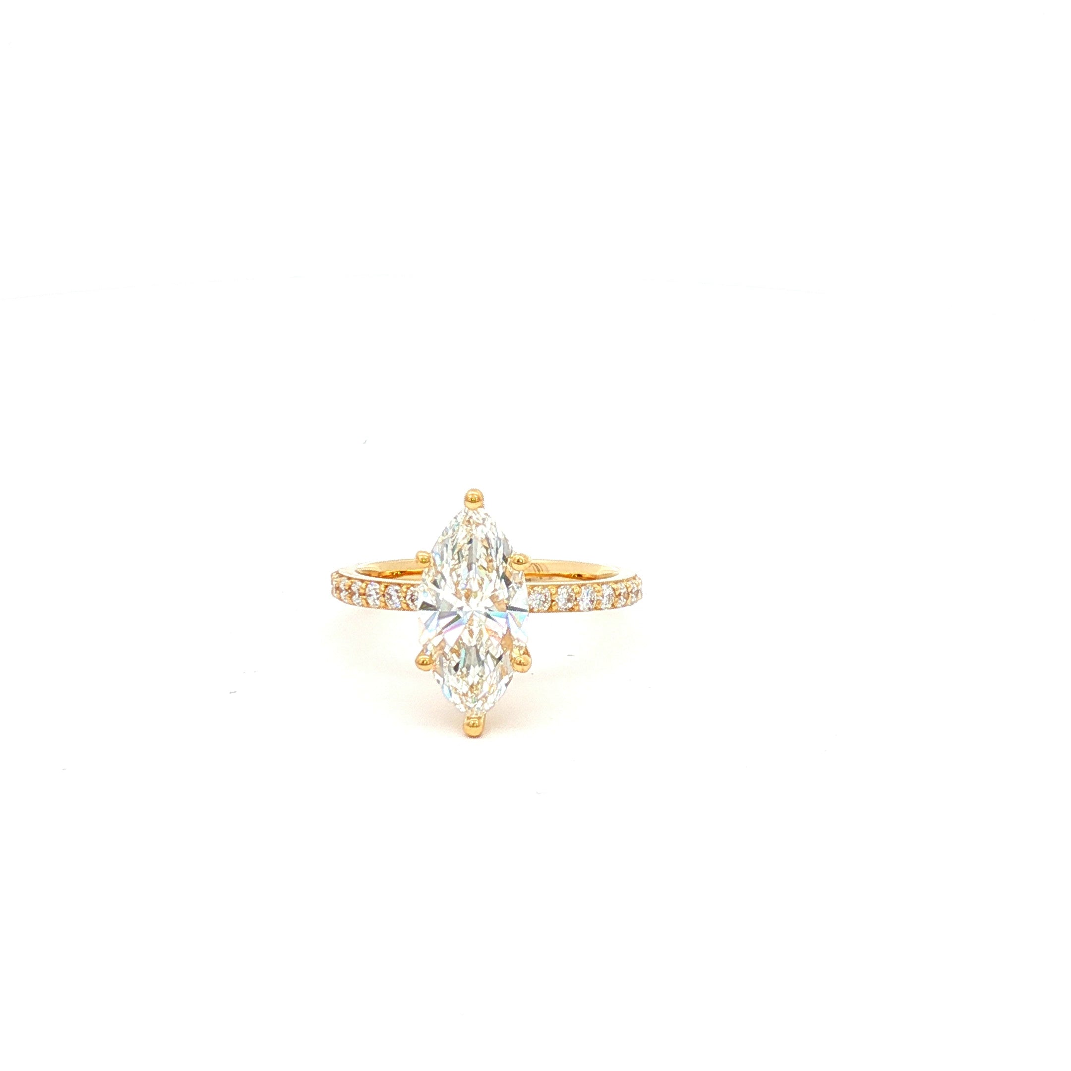 2ct Marquise Engagement Ring (Yellow Gold)