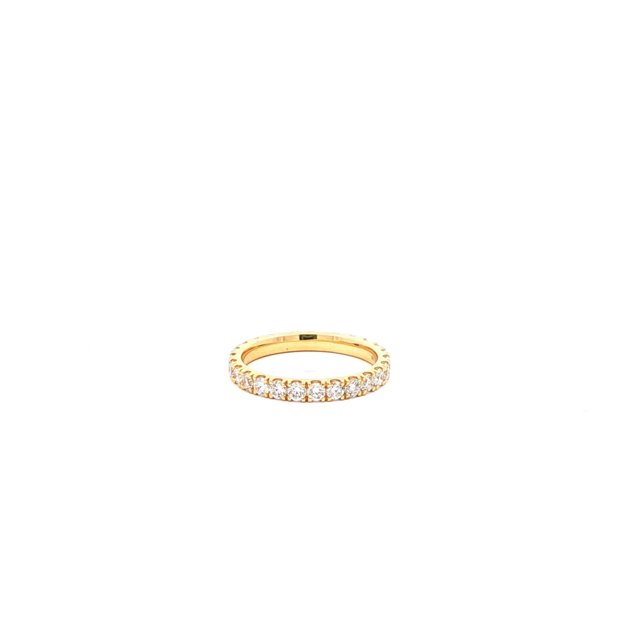 Round Eternity Band (Yellow Gold)