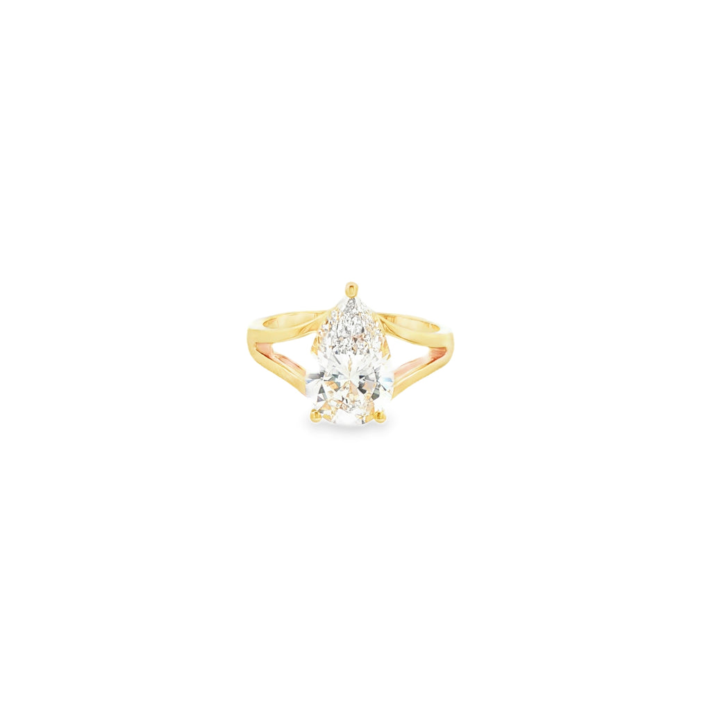 3ct Pear Ring