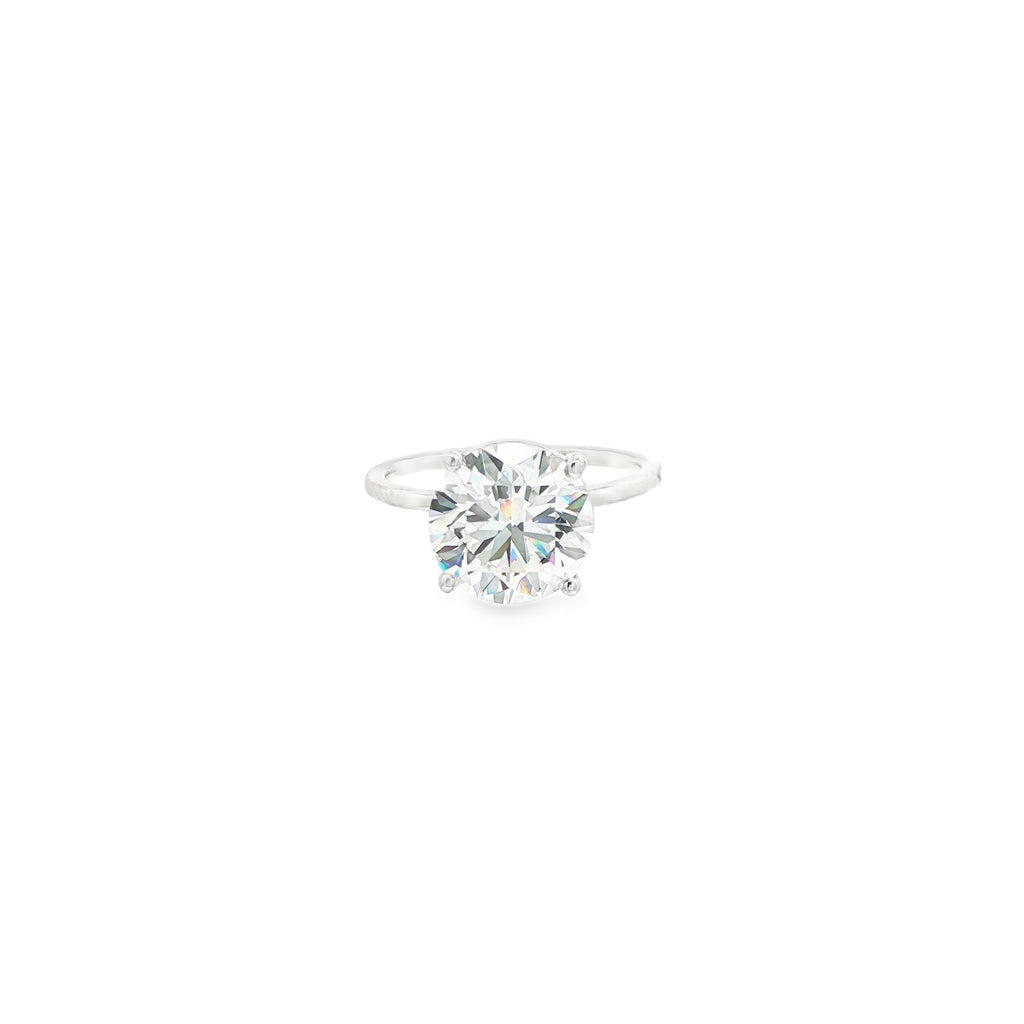 4ct Round Ring