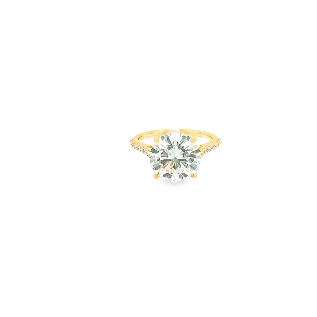 5ct Round Engagement Ring