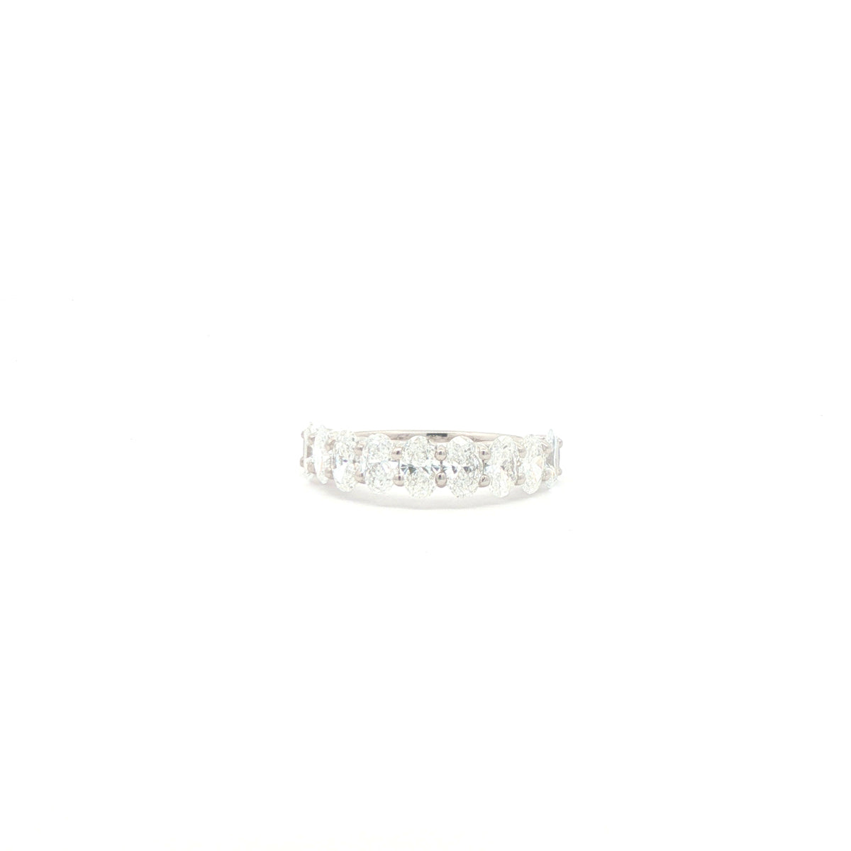 Half Oval-Cut Diamond Eternity Ring