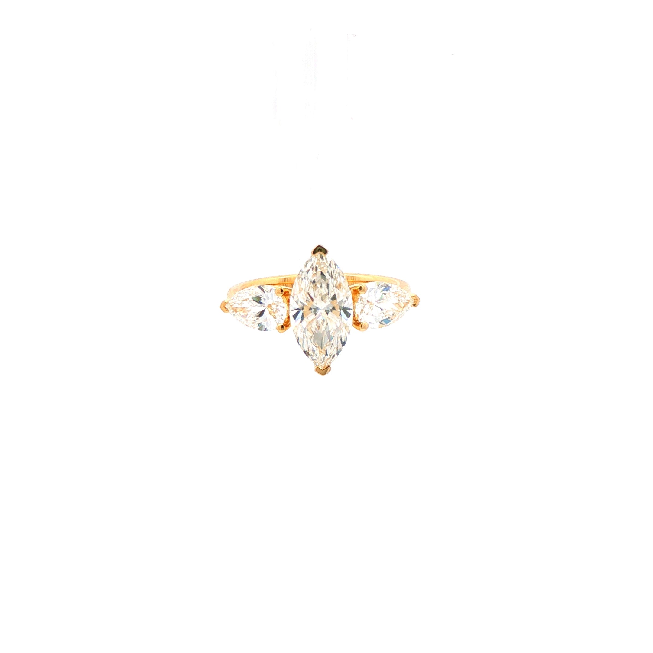 3ct Marquise x Pear Sides Ring